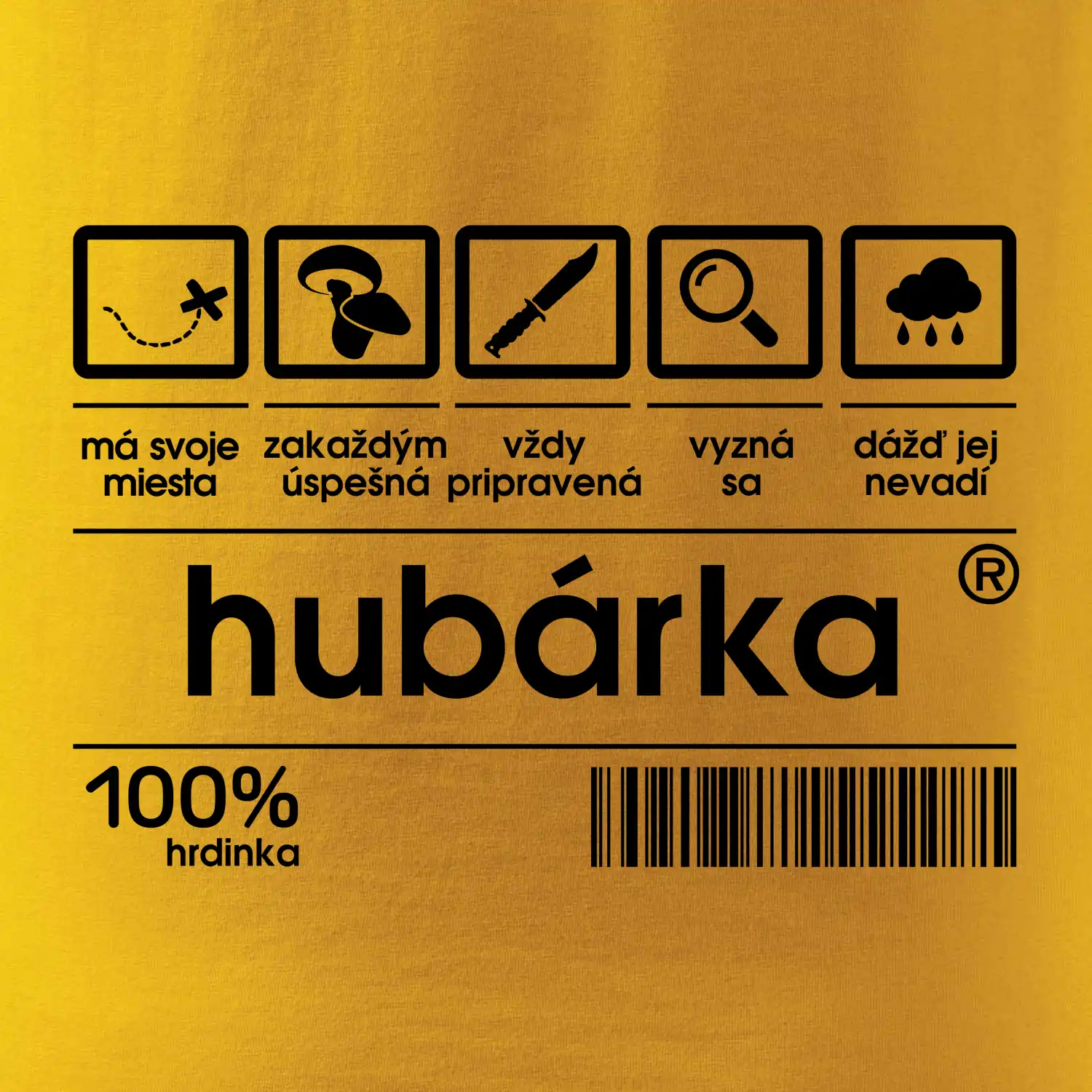 Čiarový kód Hubárka