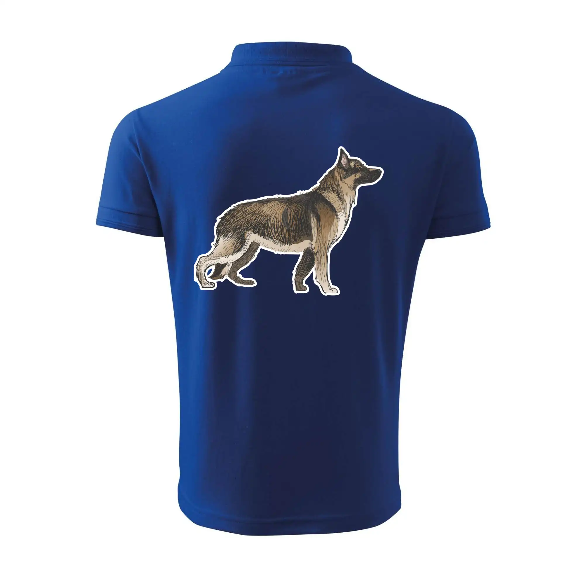 Německý ovčák - hnědý kreslený