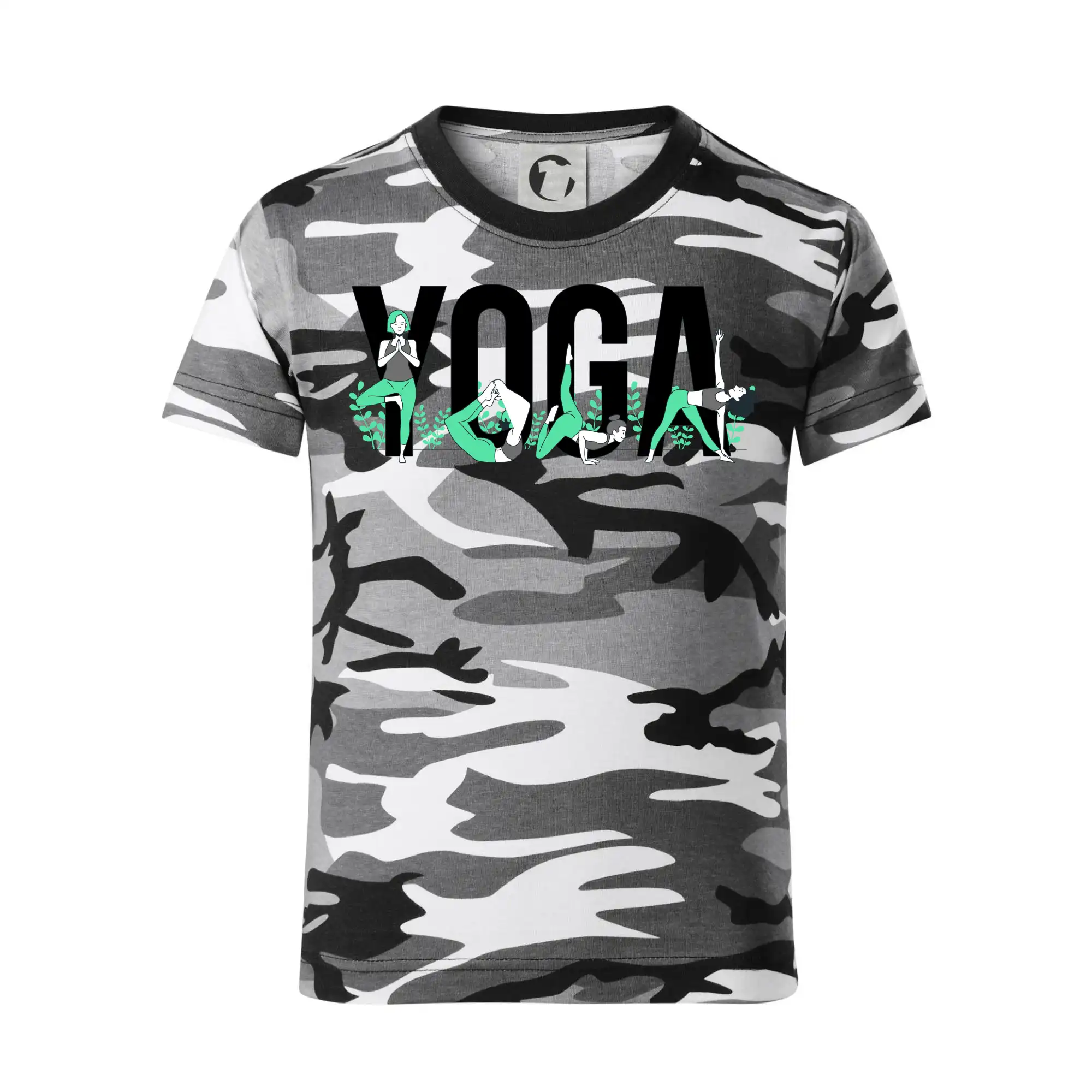 Yoga nápis barevný