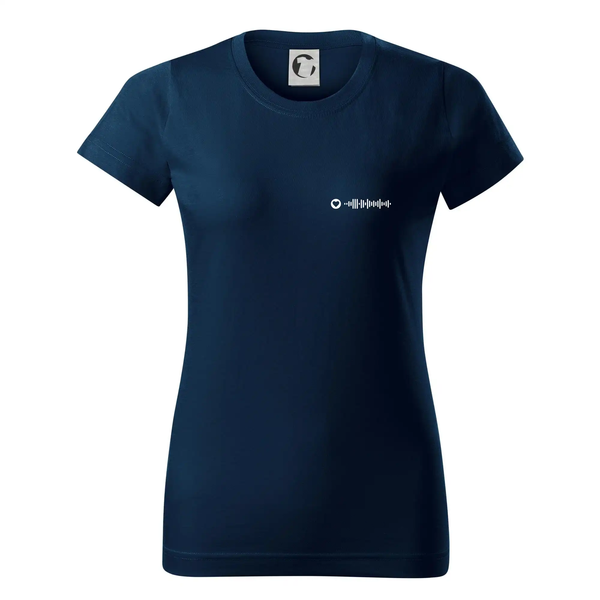 Zamilovaný Spotify kód na prsu