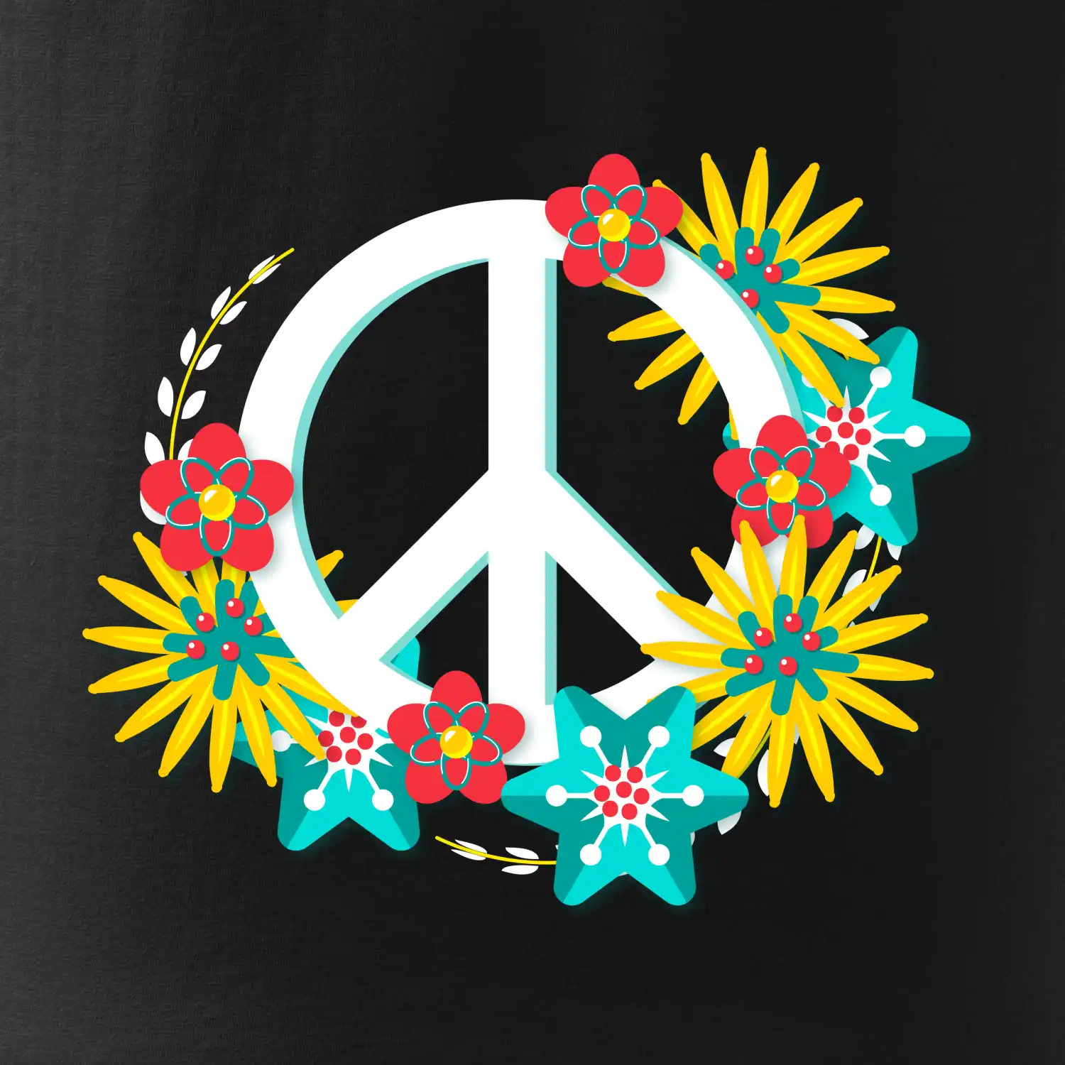 Peace symbol abstraktní