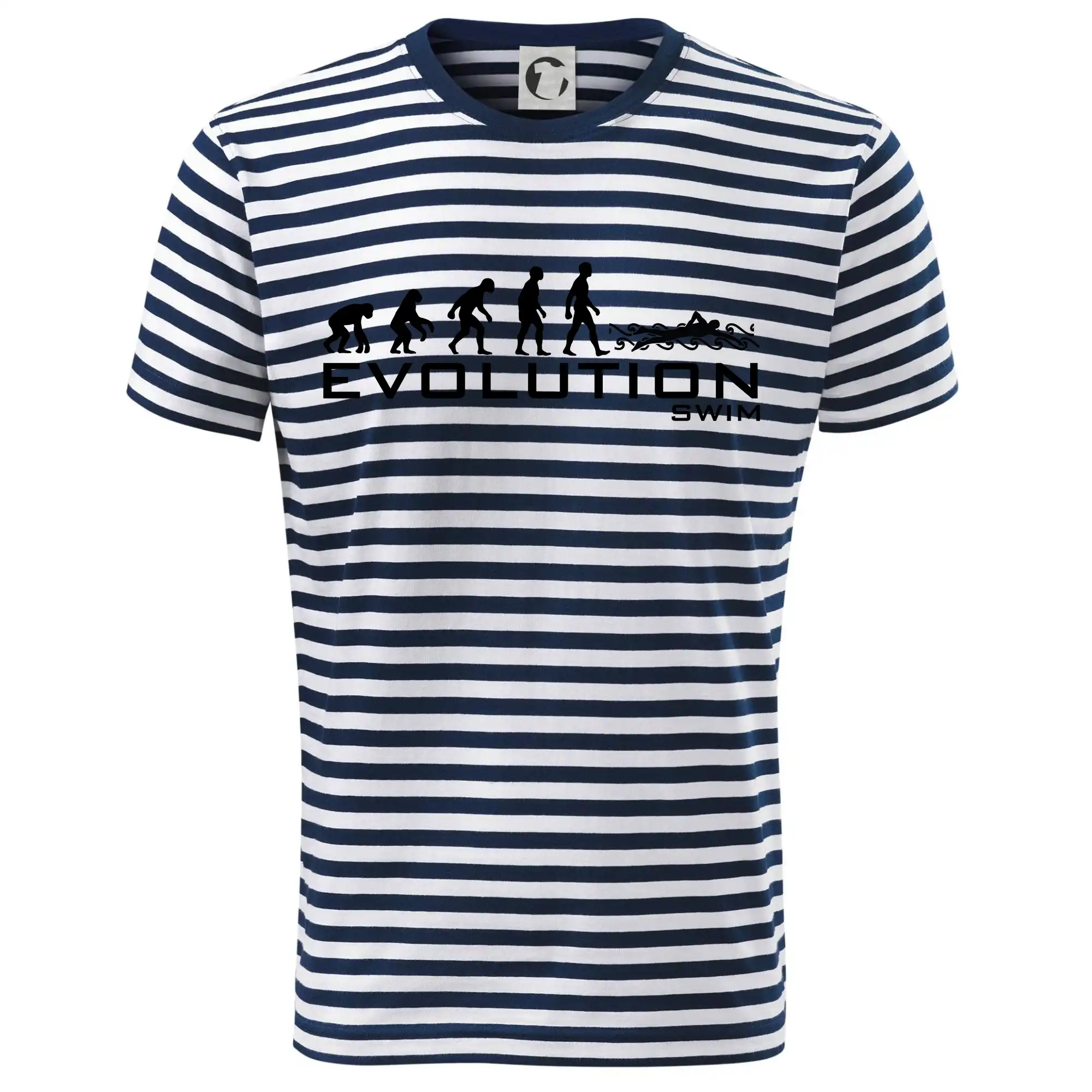 Tričká s potlačou evolúcia - Evolúcia Swim - Dětské triko na vodu