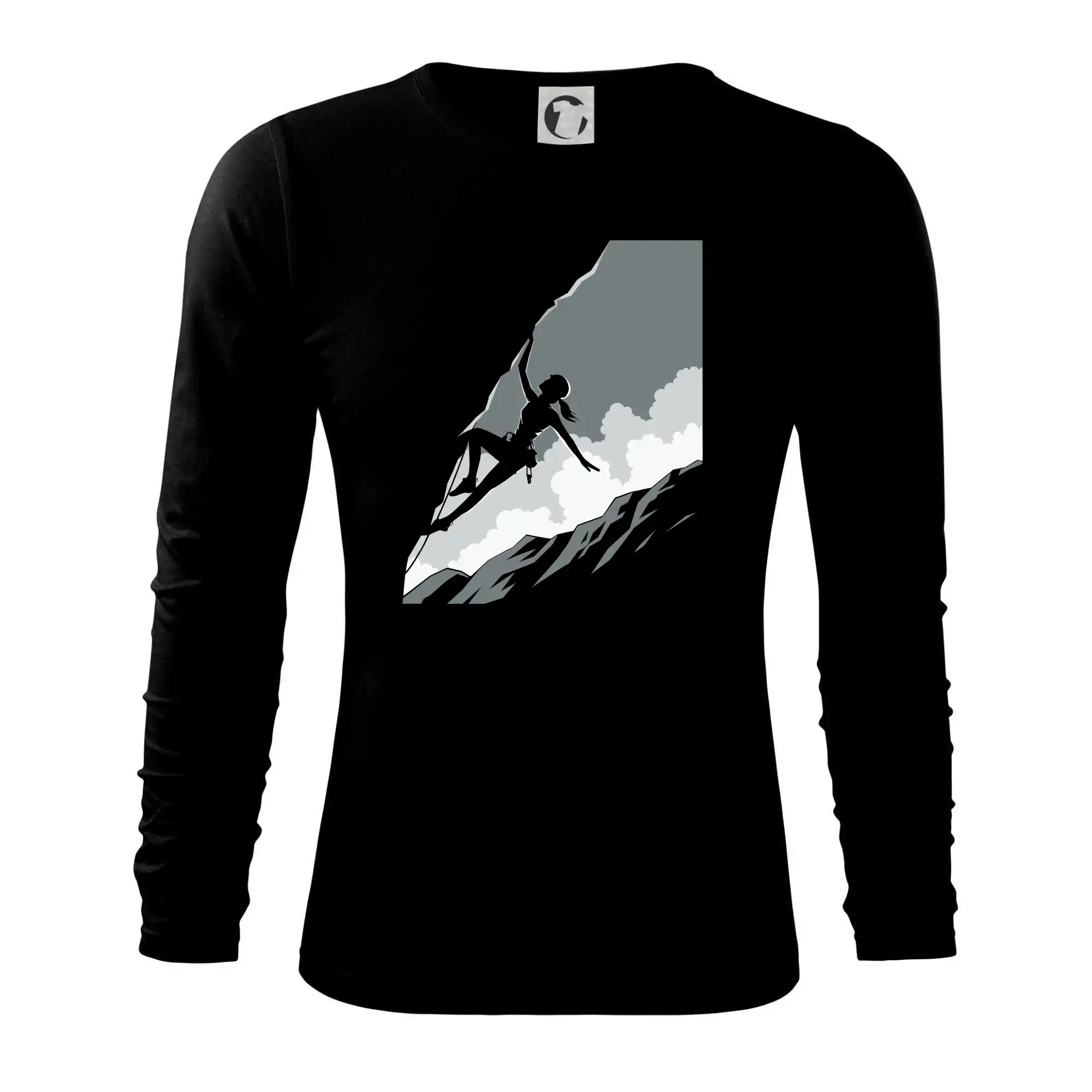 Trička pro horolezcov - Žena na skale - Tričko s dlhým rukávom FIT-T long sleeve