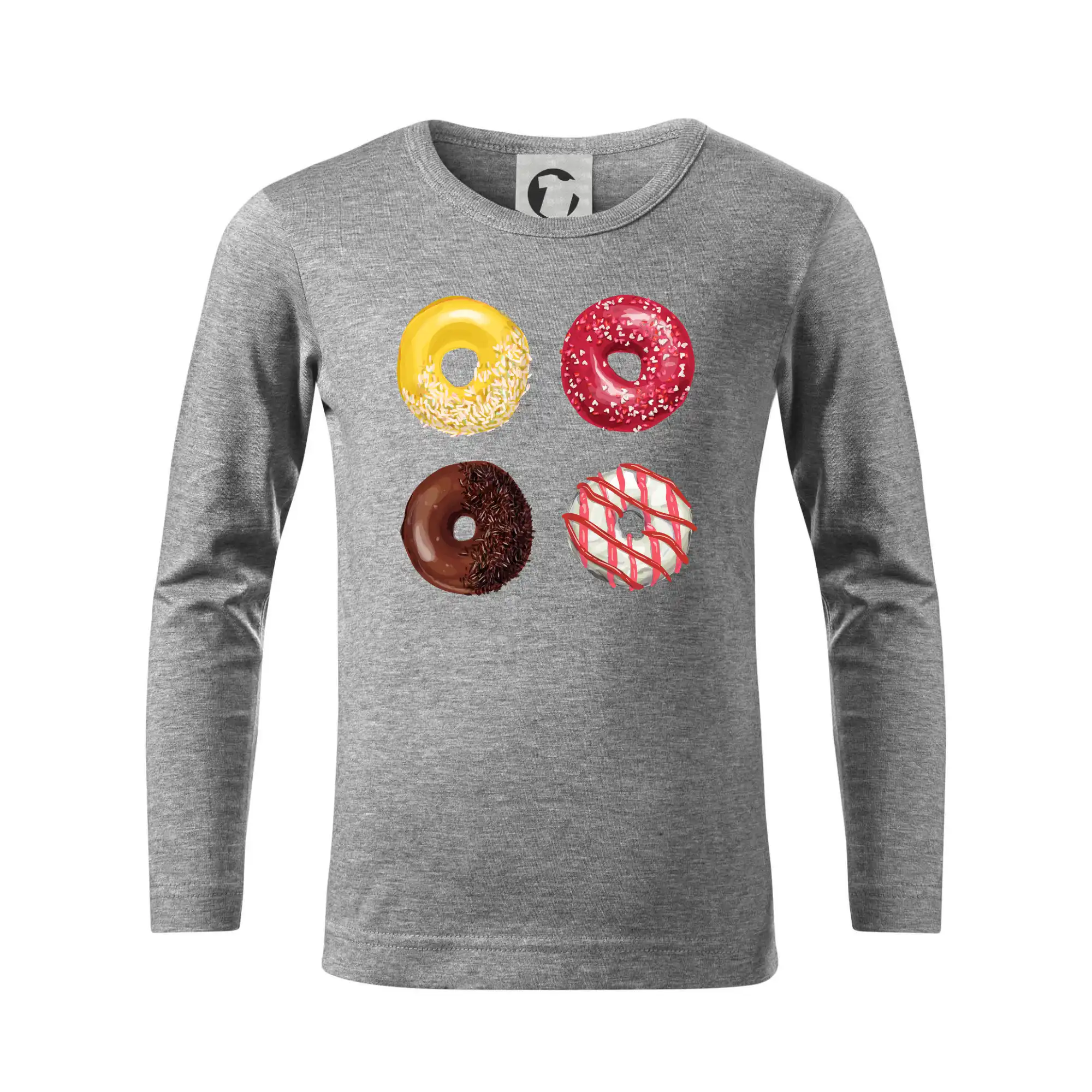4 donuty - Tričko detské Long Sleeve