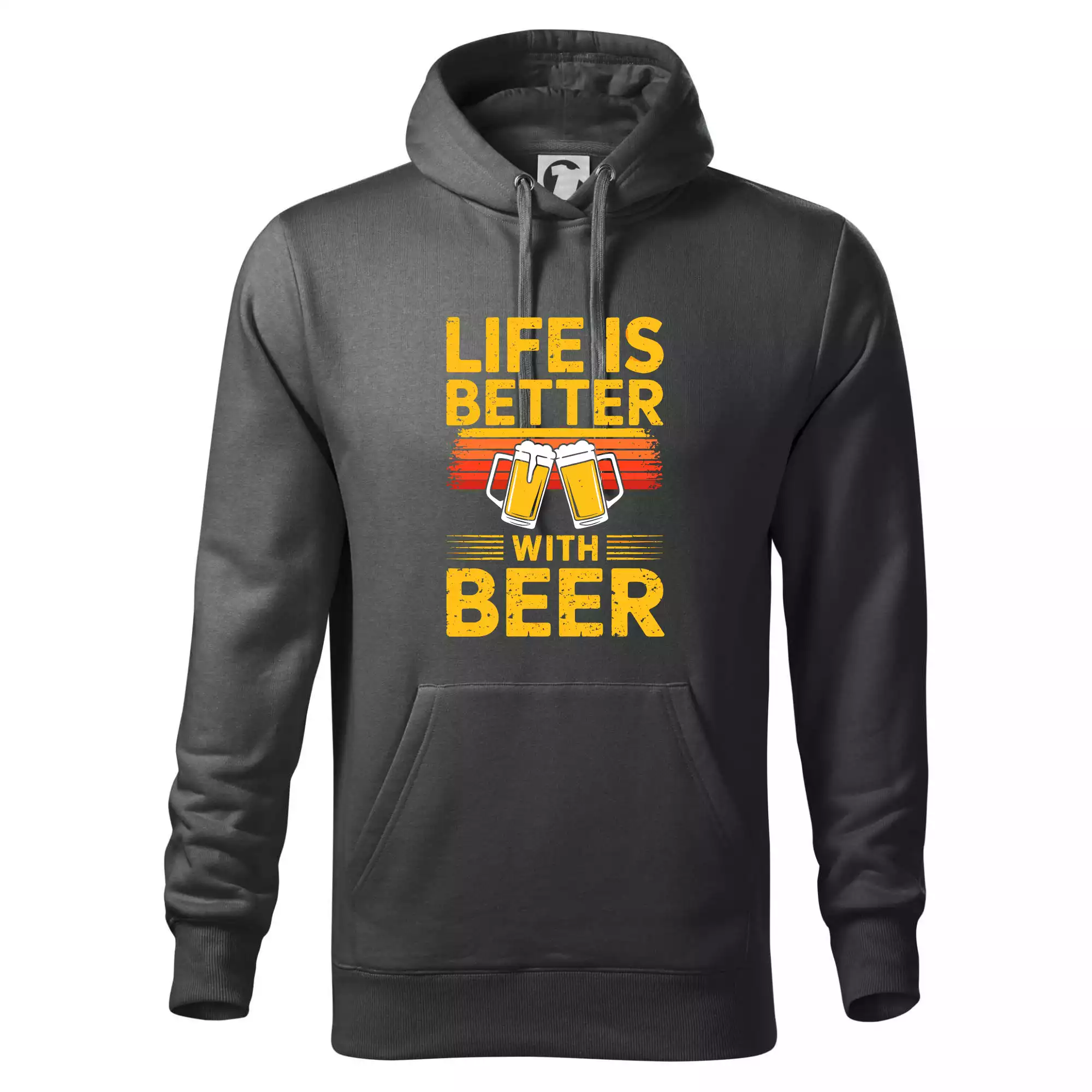 Life is better with beer - oranžové