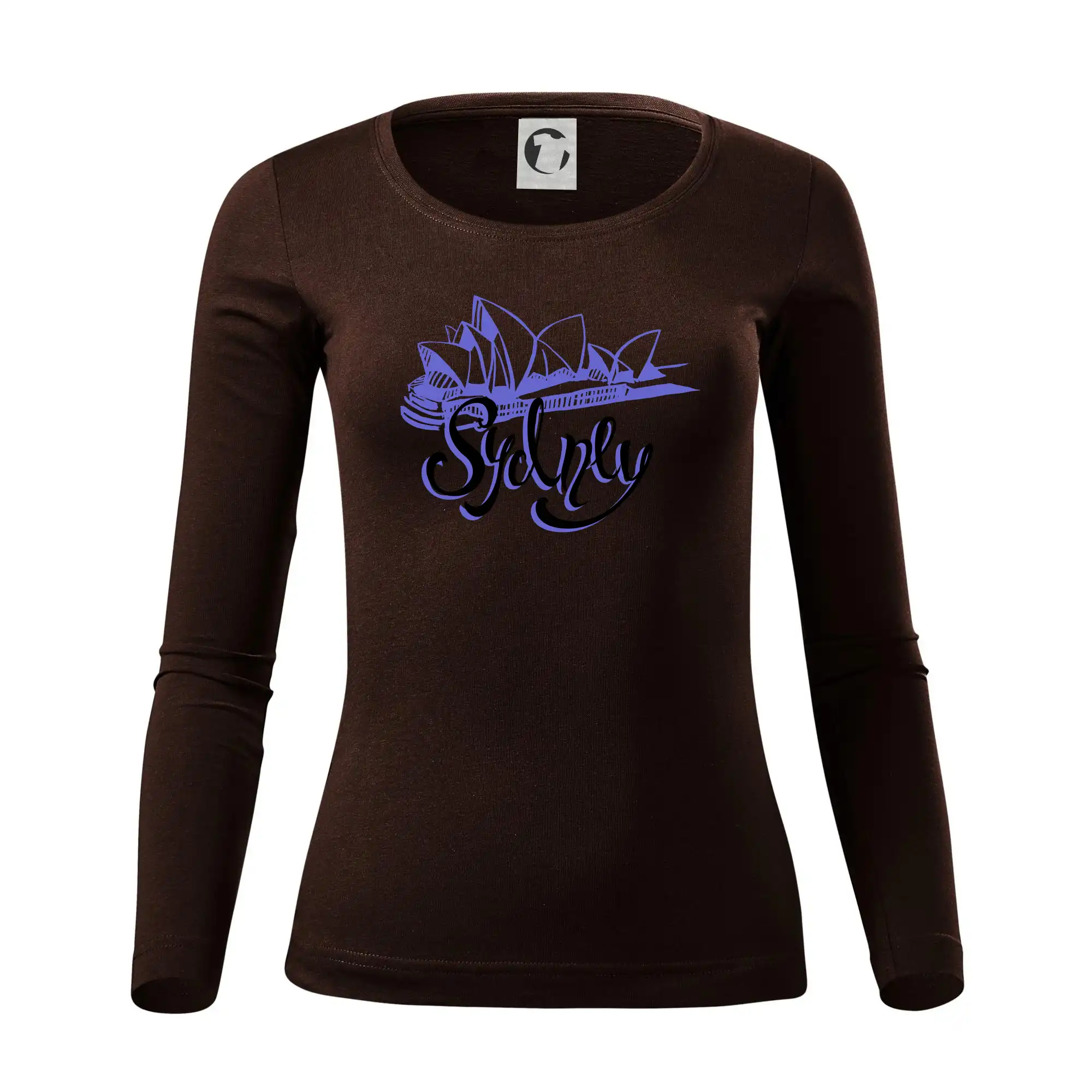 Ostatné mestá / miesta - Sydney Lettering - Dámske tričko FIT-T LS - zužené