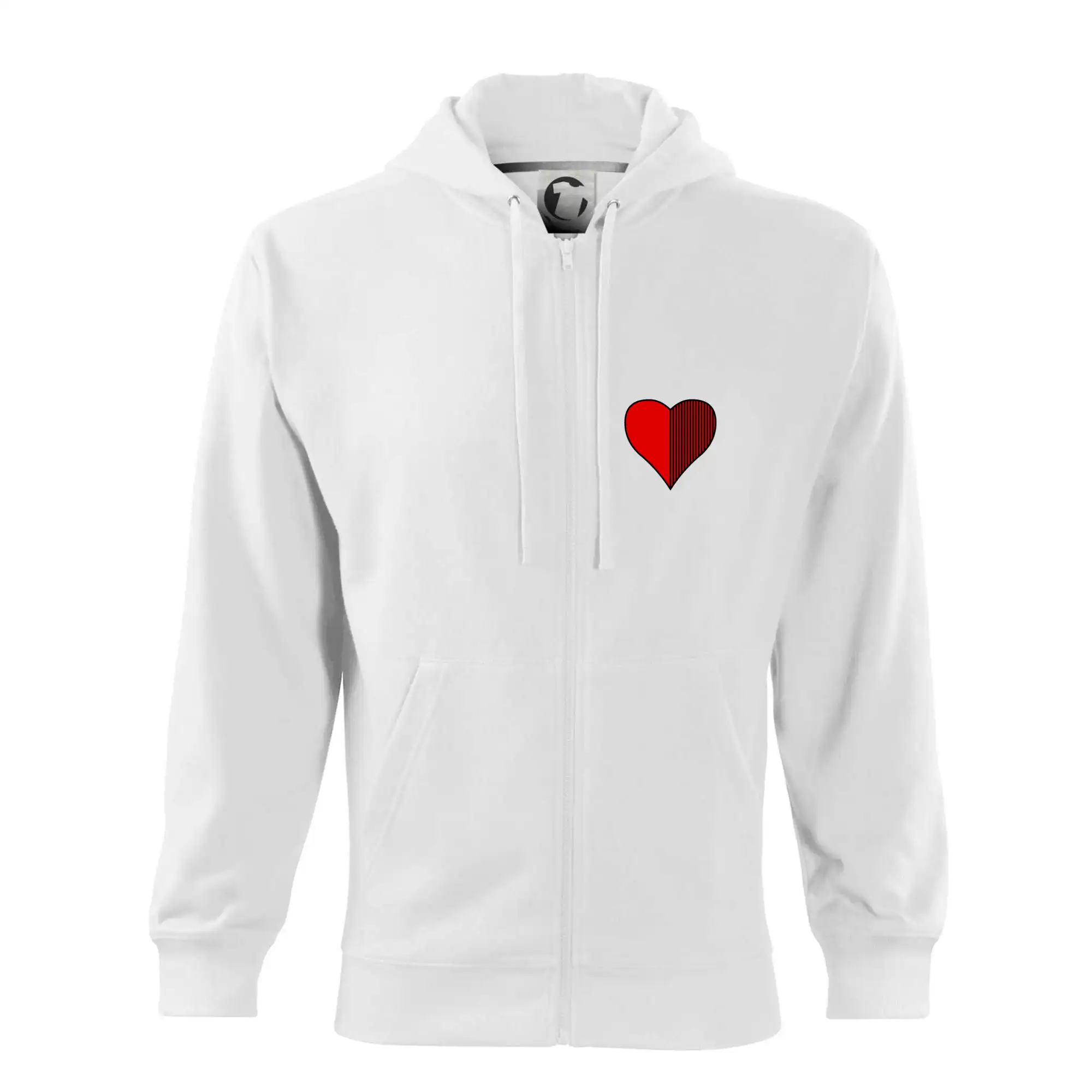Tričká a mikiny so spoločenskými hrami  - Prší - Červený - prso - Mikina s kapucňou na zips trendy zipper