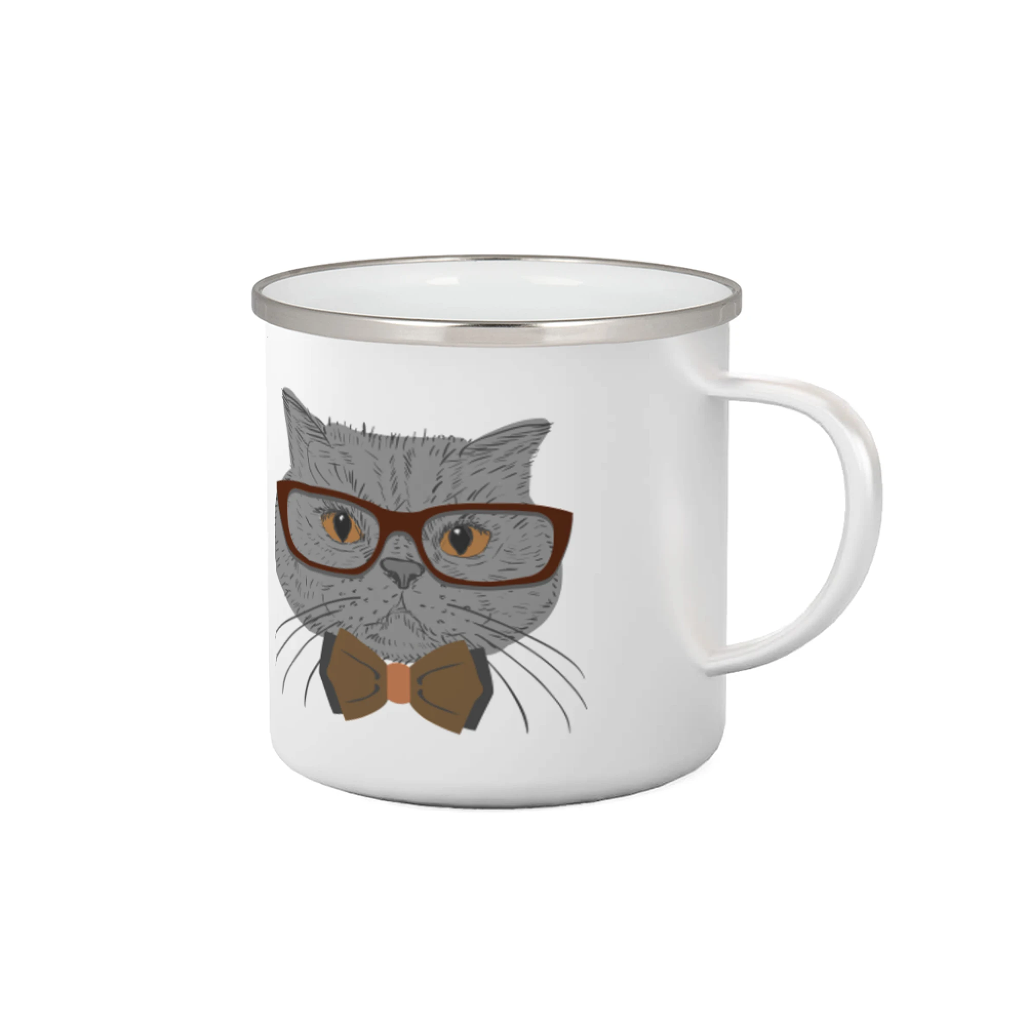 Vtipná tričká s mačkou - Hipster britská modrá - Plecháčik