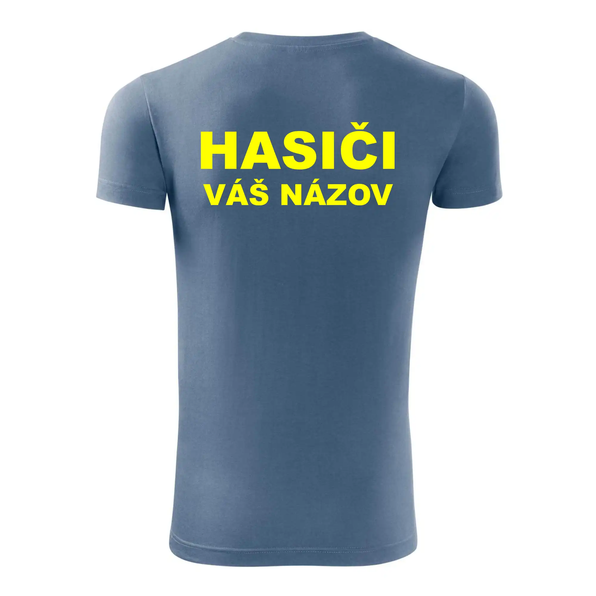 Hasiči - žltý nápis - váš názov zboru