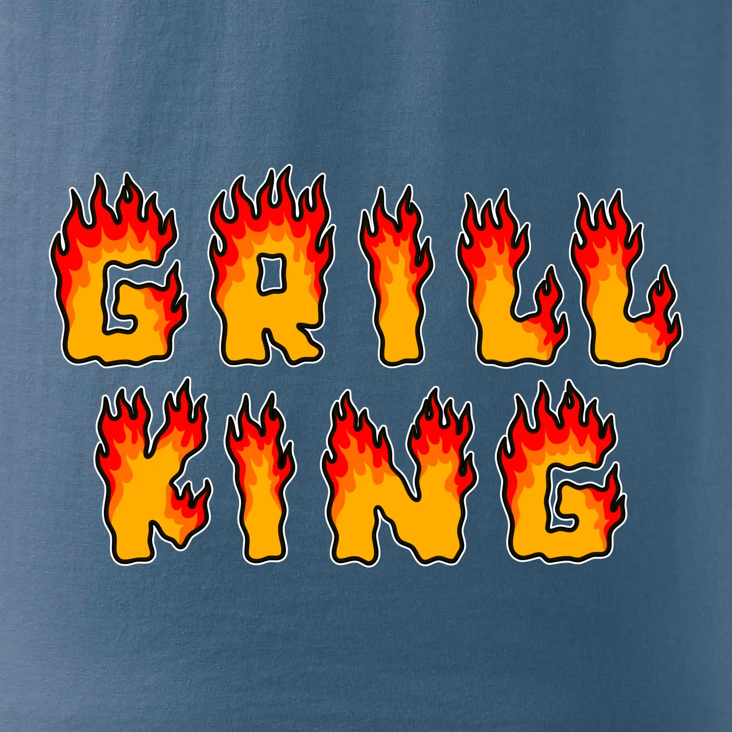Grill King ohnivý nápis
