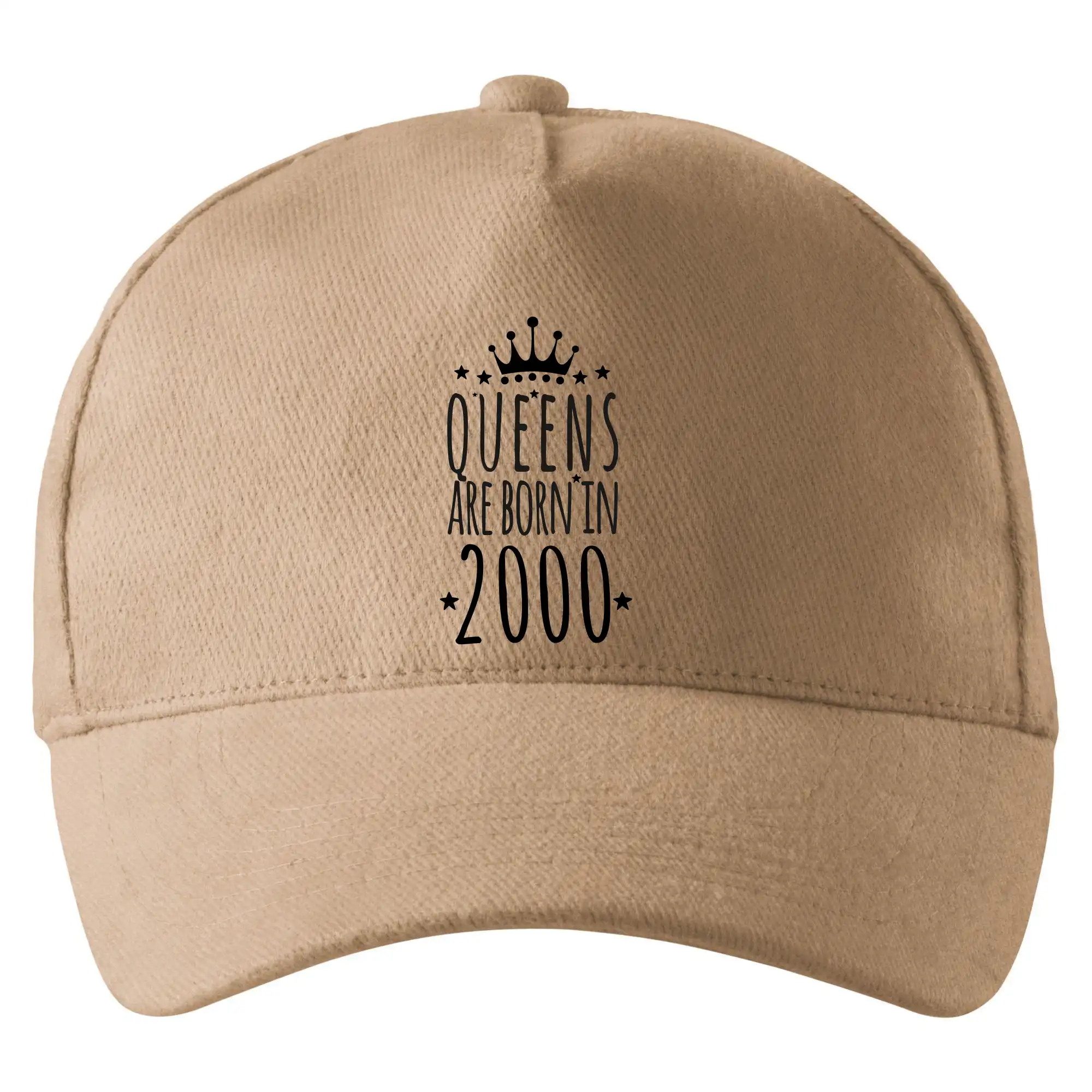 Trička s ročníkom 2000 - Queens are born in 2000 - Šiltovka so zahnutým šiltom a mosaznou sponou