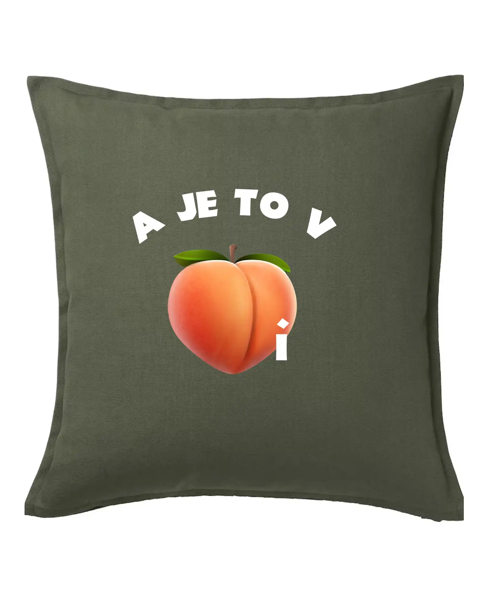 Sexy tričká - A je to v peachi - Vankúš 50x50