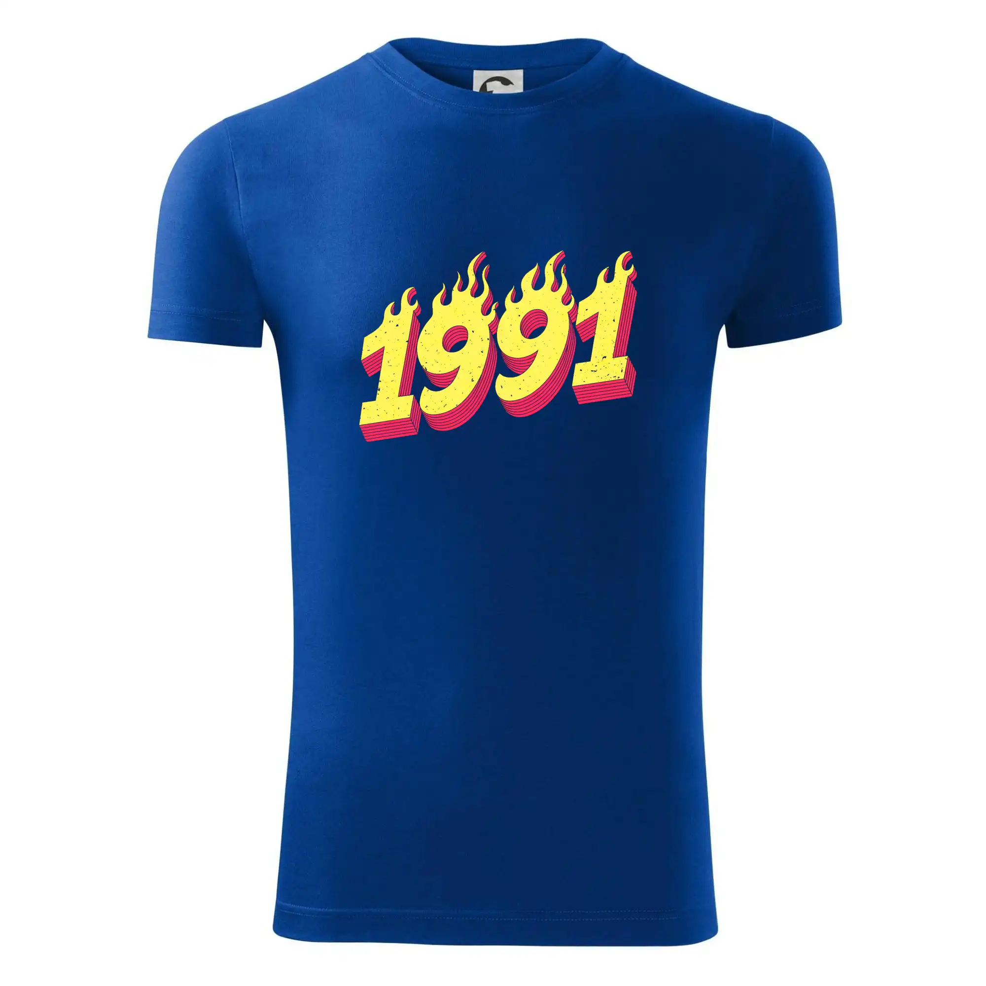 Trička s ročníkom 1991 - Narodeniny v ohni 1991 - Viper FIT - Pánske zúžené tričko