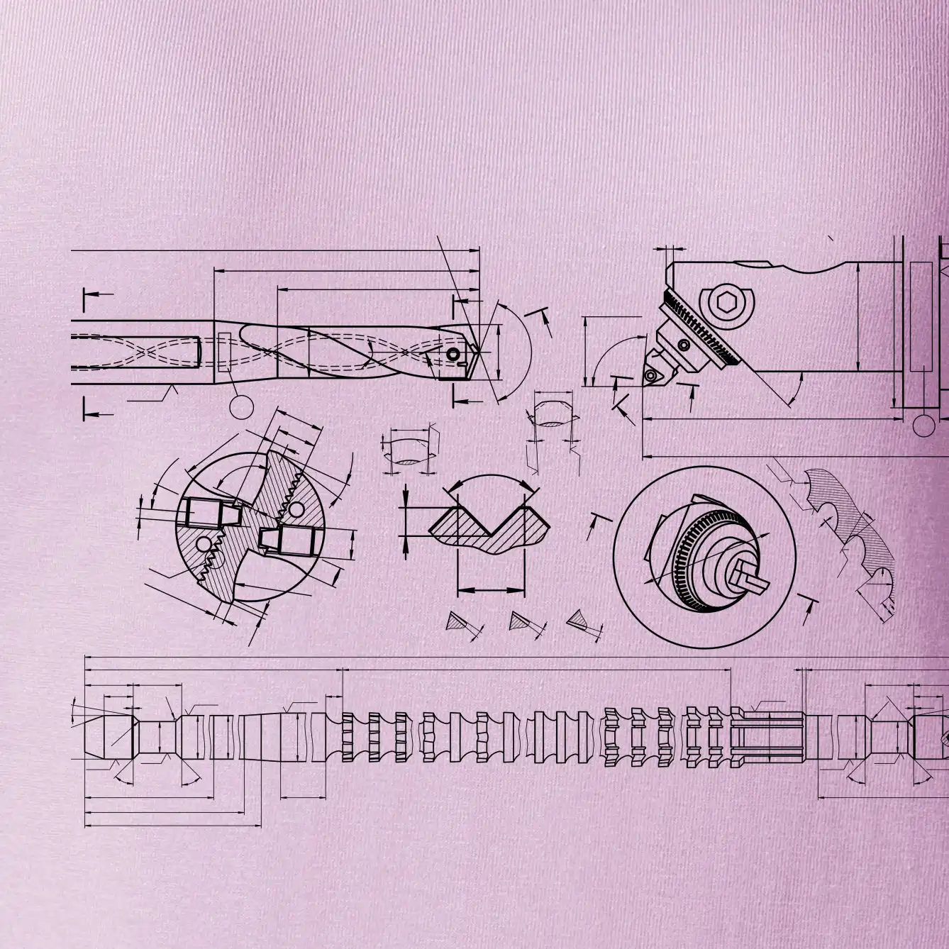 Technické výkresy - vrtáky