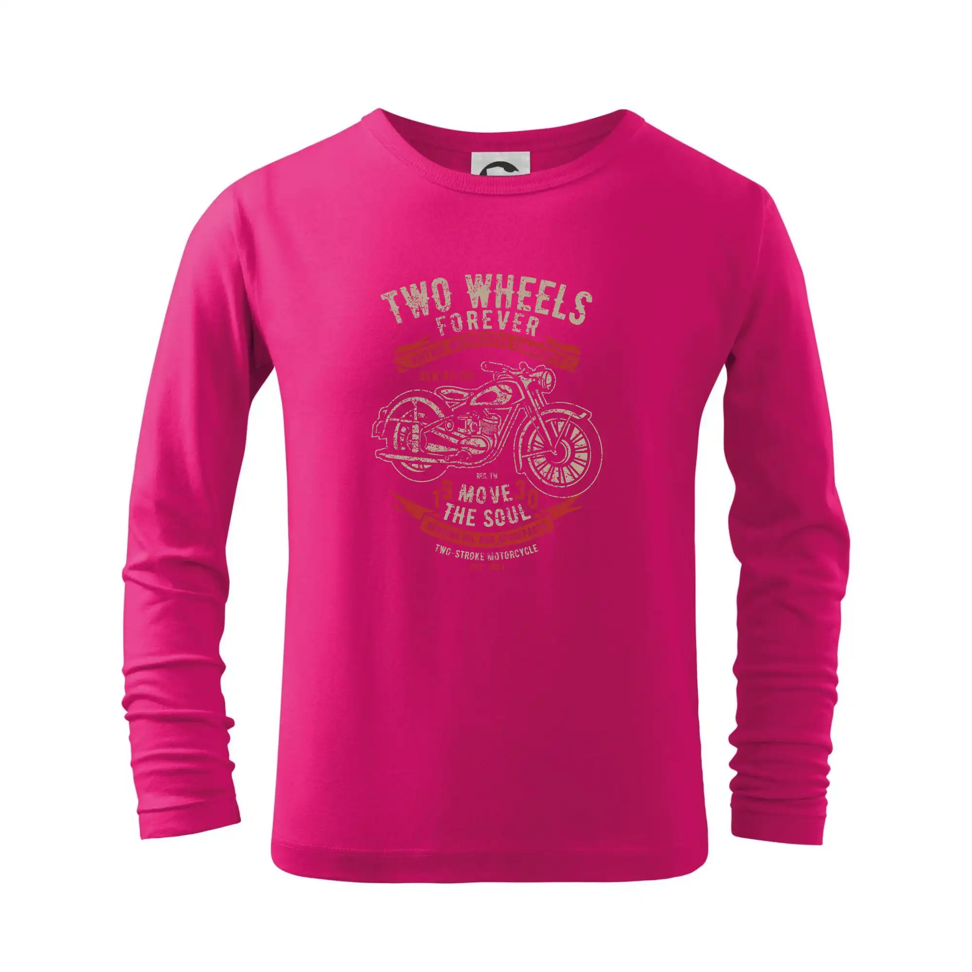 Tričká a mikiny s potlačou motoriek – pre pravých motorkárov - Two Wheels Forever 2 - Tričko detské Long Sleeve