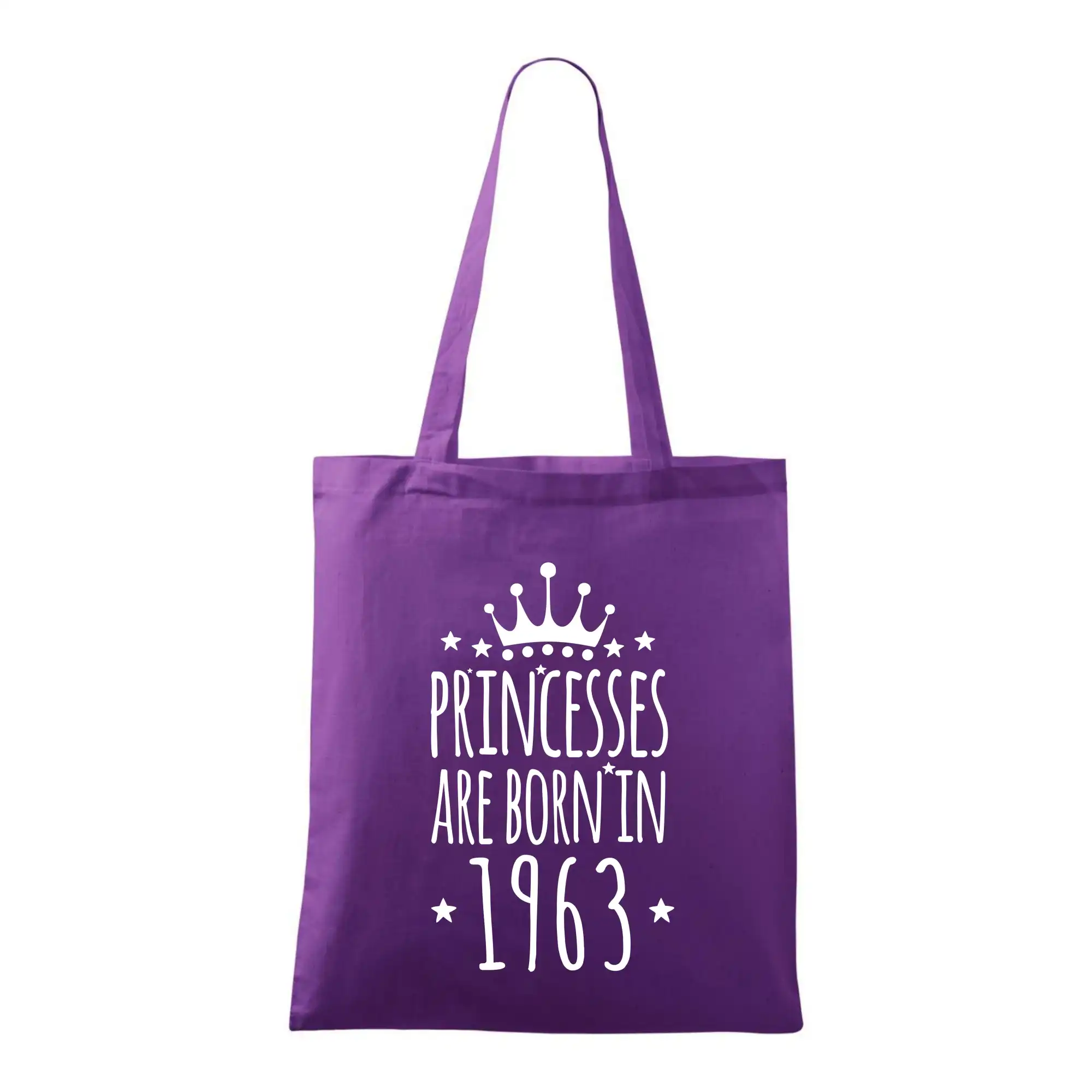 Tričká k narodeninám - Princesses are born in 1963 - Taška bavlnená