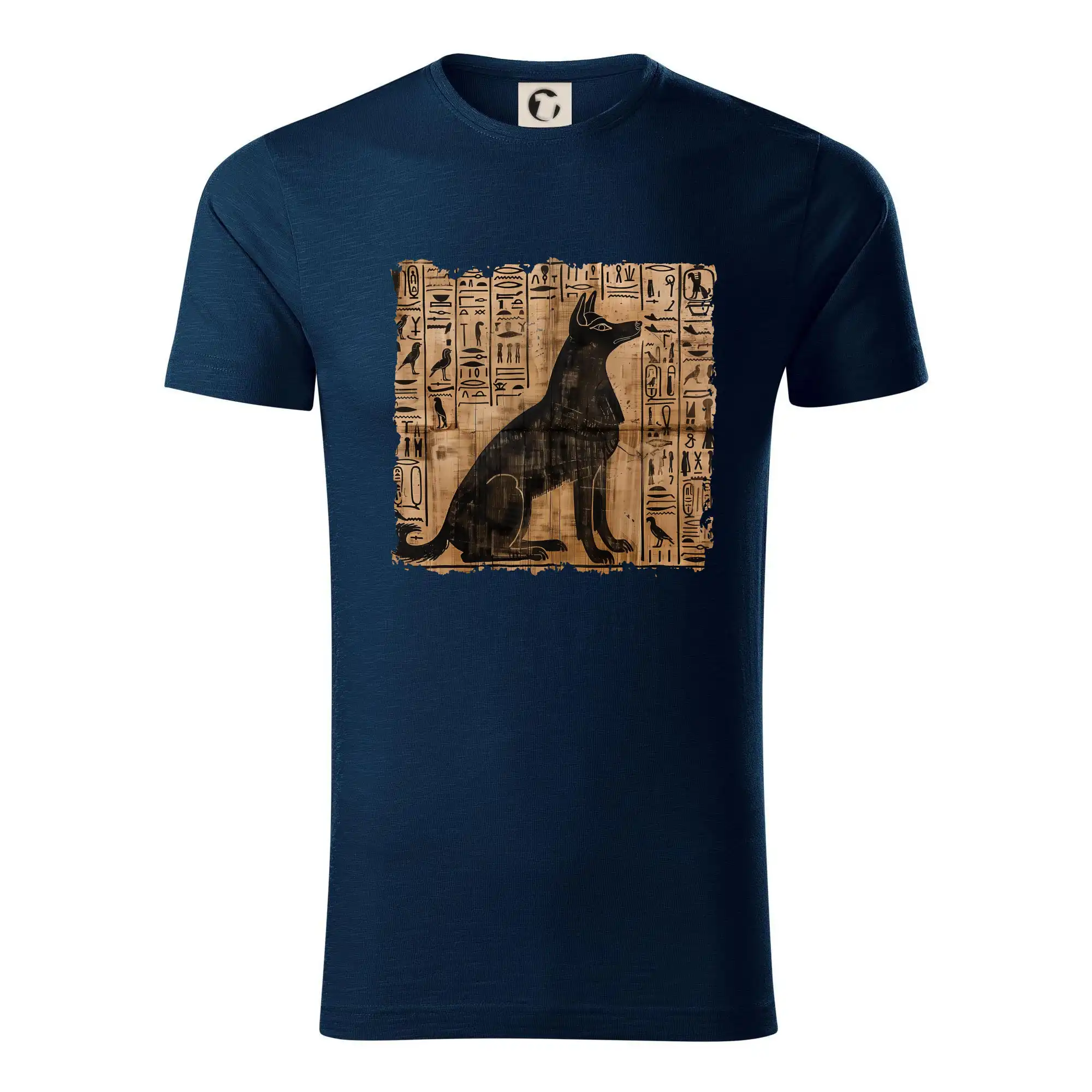Tričká so psami - Egyptské hieroglyfy pes - Tričko z organickej bavlny