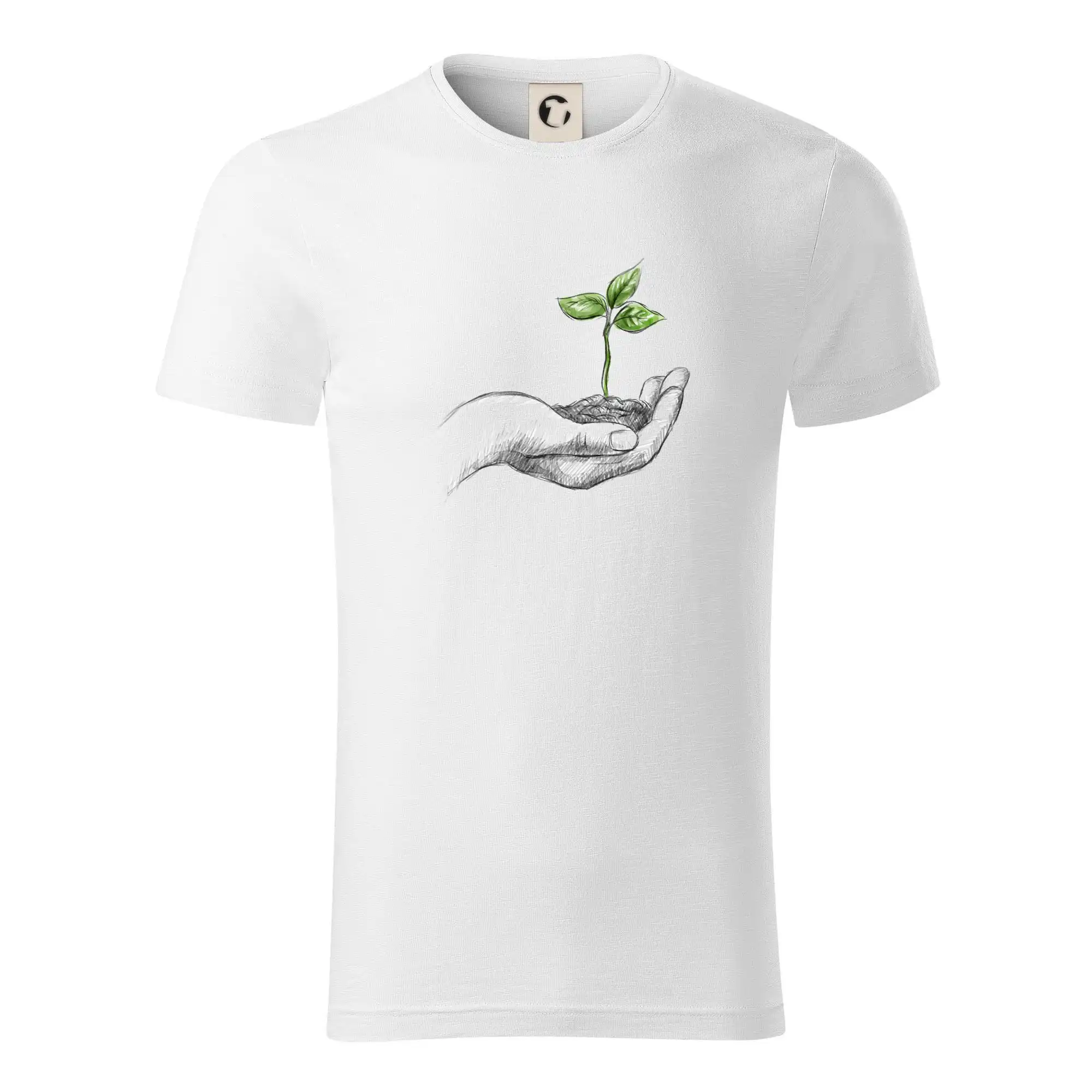 Grafické tričká - Bio ruka života - Tričko z organickej bavlny