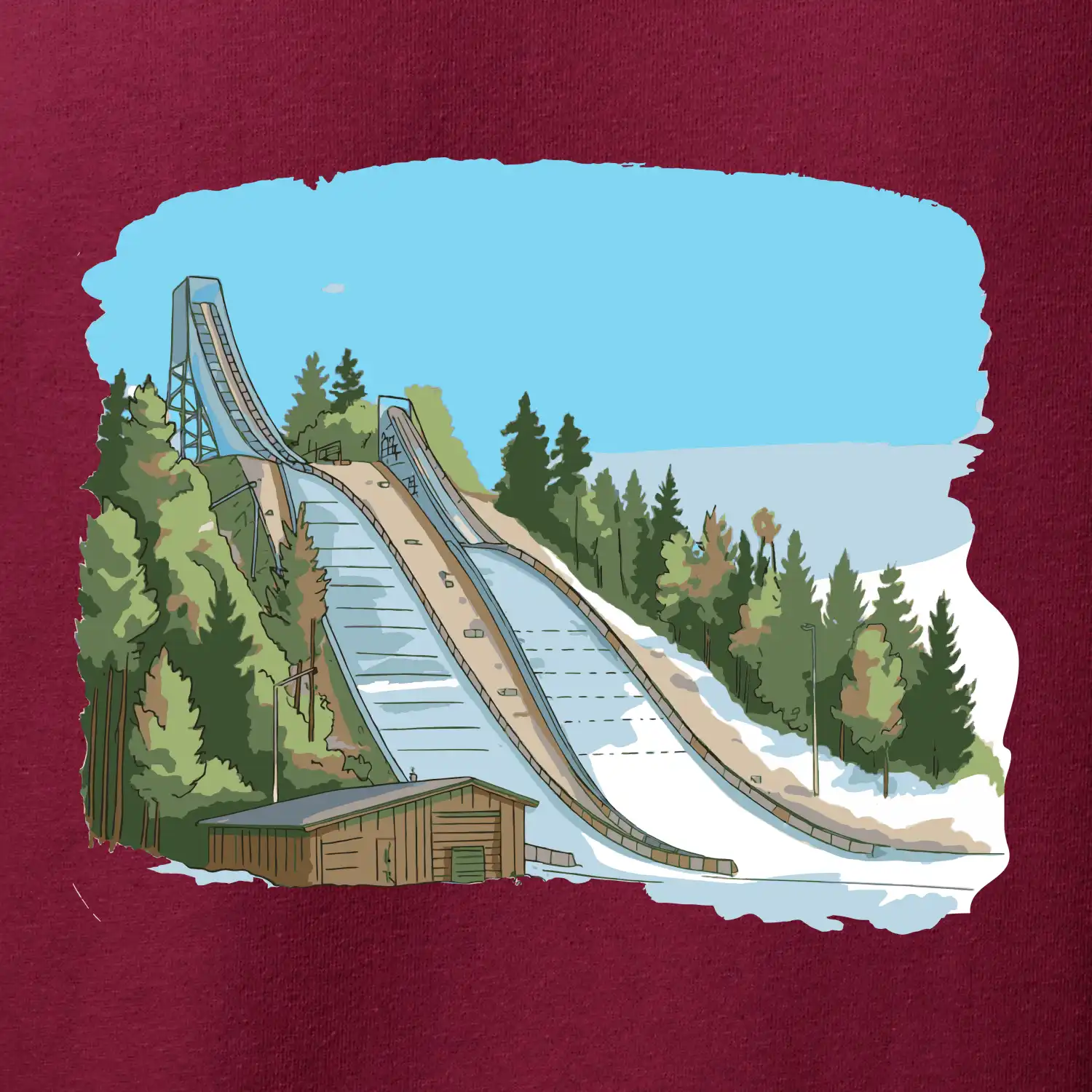 Obrázek skokanských můstků