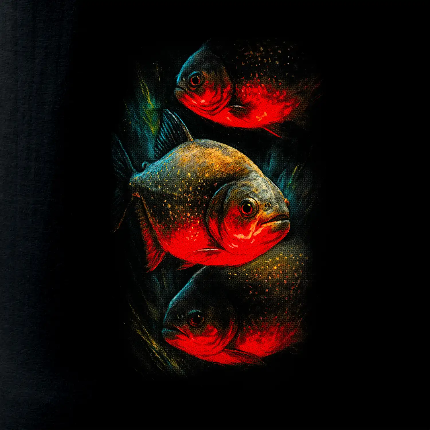 Obrázek červená Piraňa