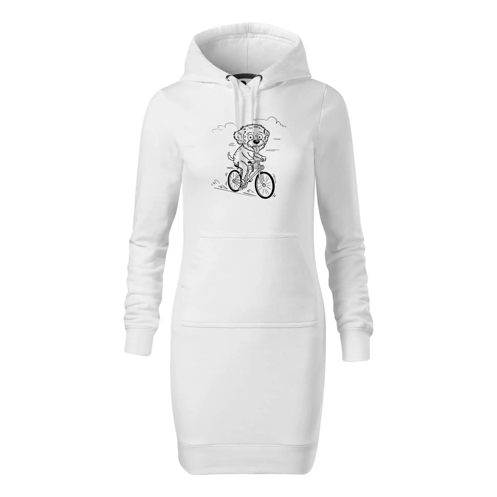 Lagotto romagnolo karikatura na kole černá