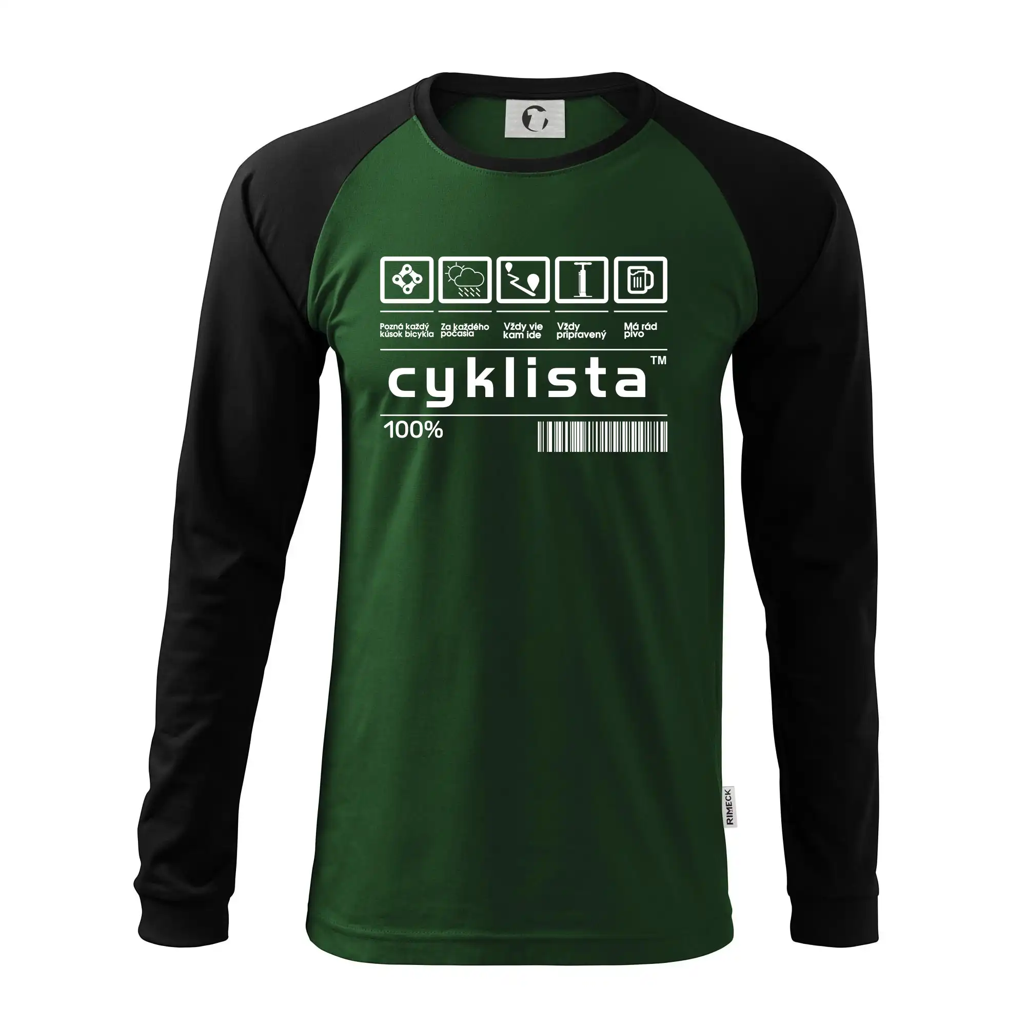 Čiarový kód - cyklista