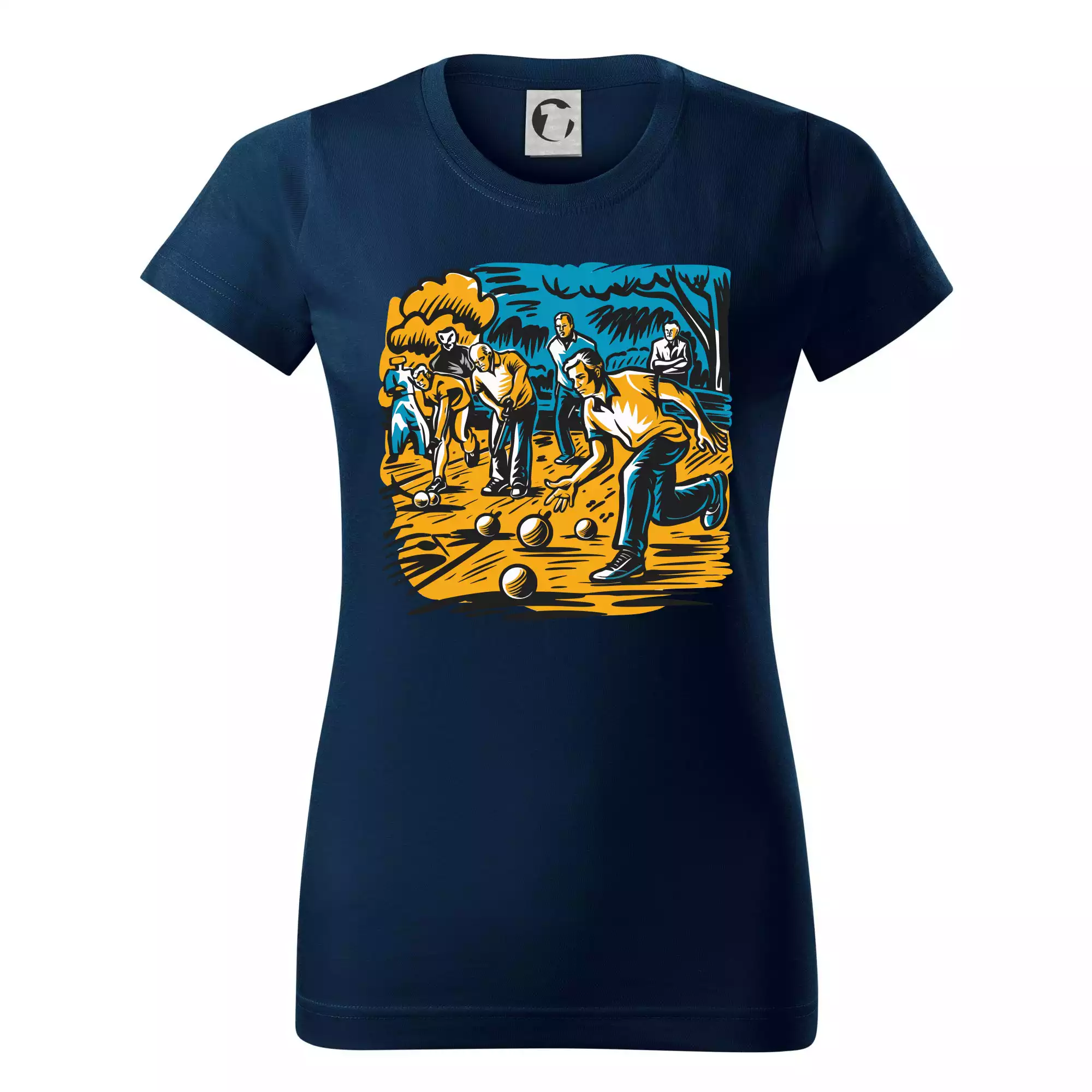 Petanque hra - modro oranžová