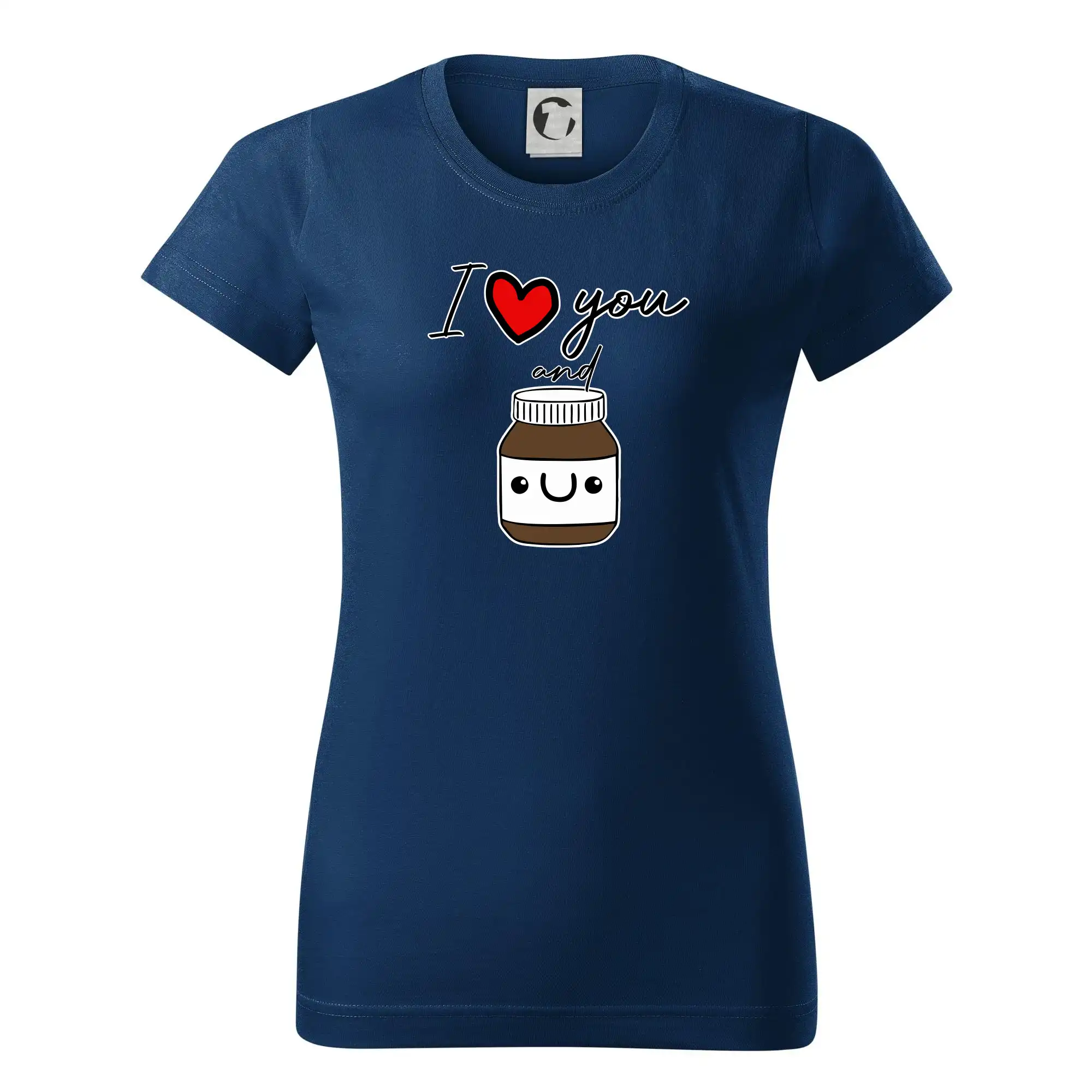 I love you and nugget - Dámske tričko basic - ľahko voľnejšie a dlhšie