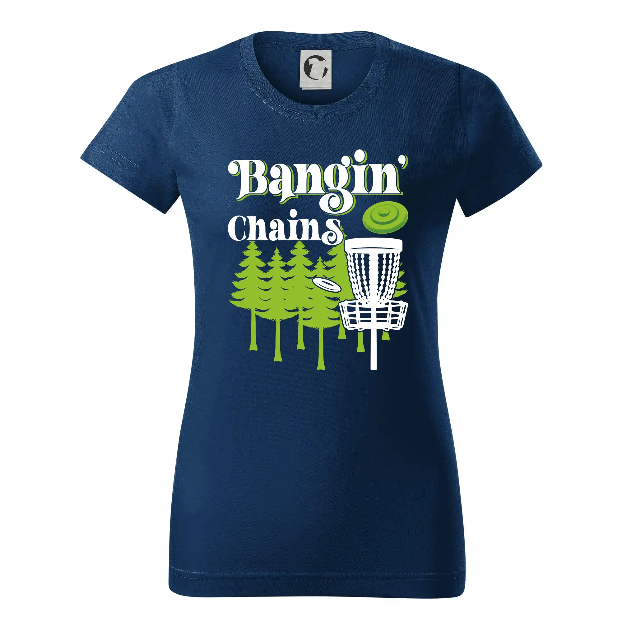 Bangin chains disc golf - Dámske tričko basic - ľahko voľnejšie a dlhšie