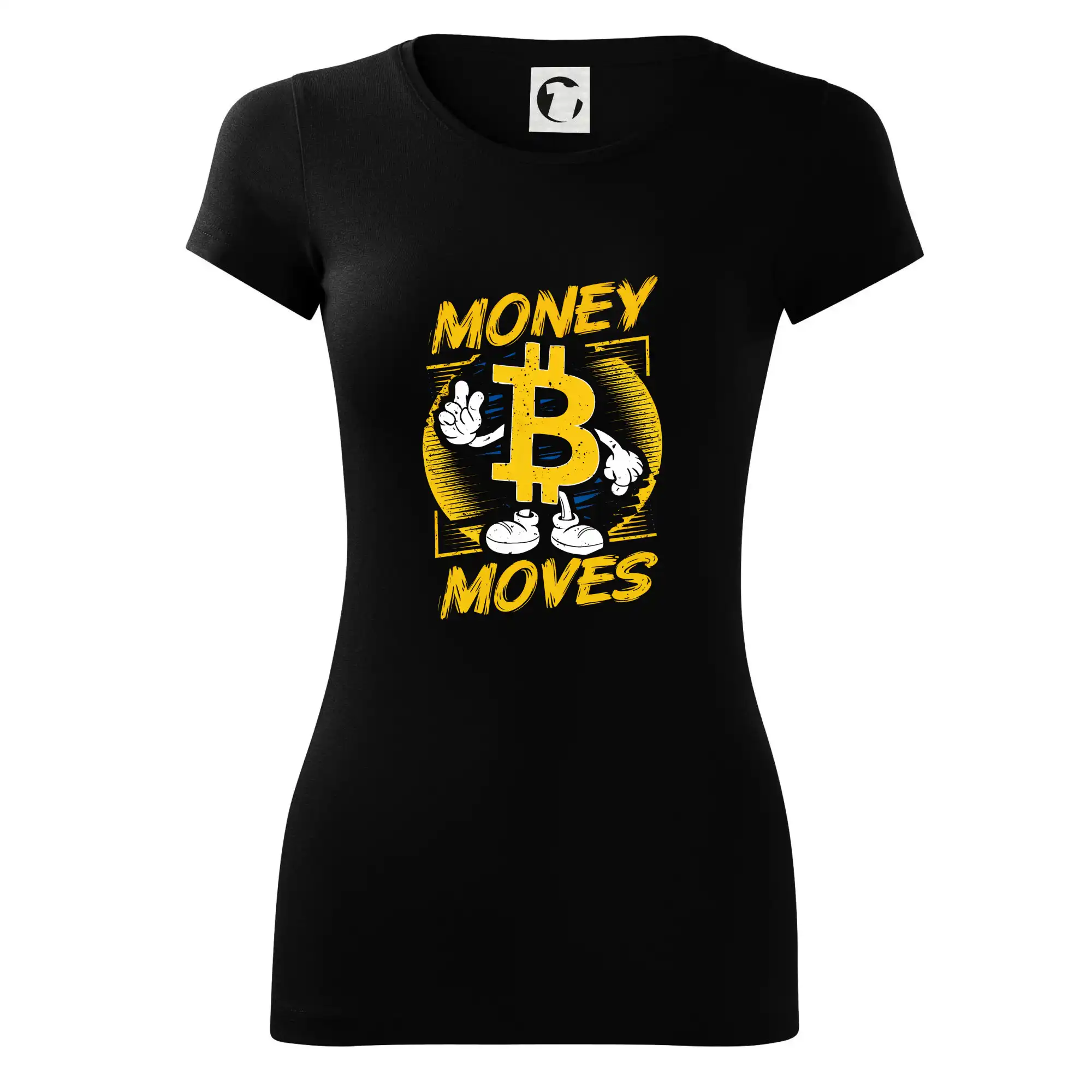 Money moves bitcoin mascot - Dámske tričko Glance - Priliehavejší strih