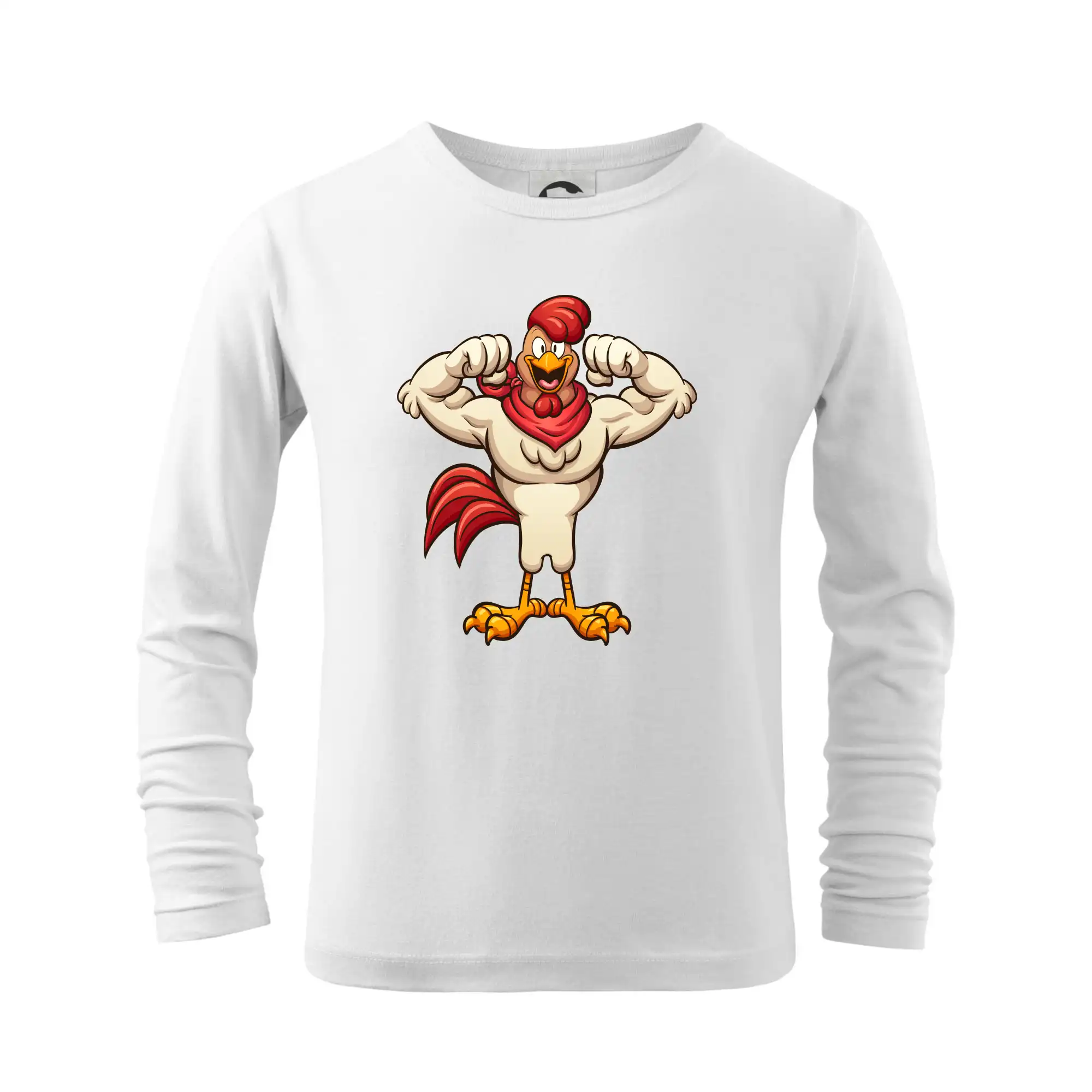 Tričká so zvieratami - Svalnatý kohút - Tričko detské Long Sleeve