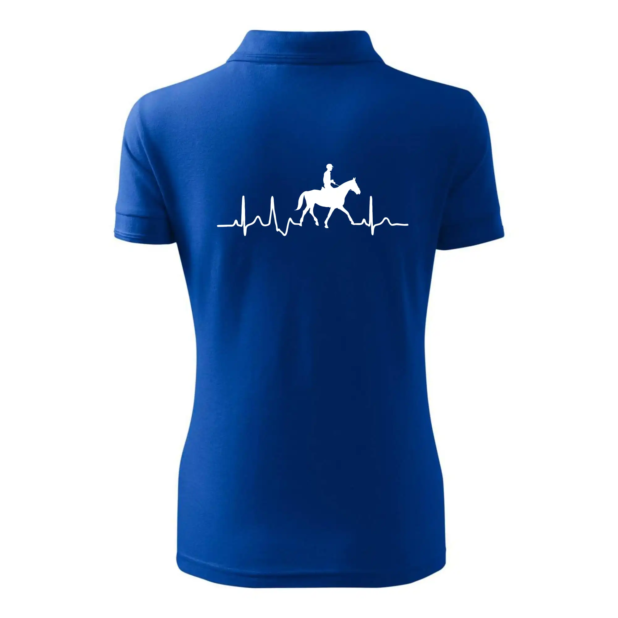 Tričká s koňmi - EKG kôň preskok - Polokošeľa dámska Pique Polo