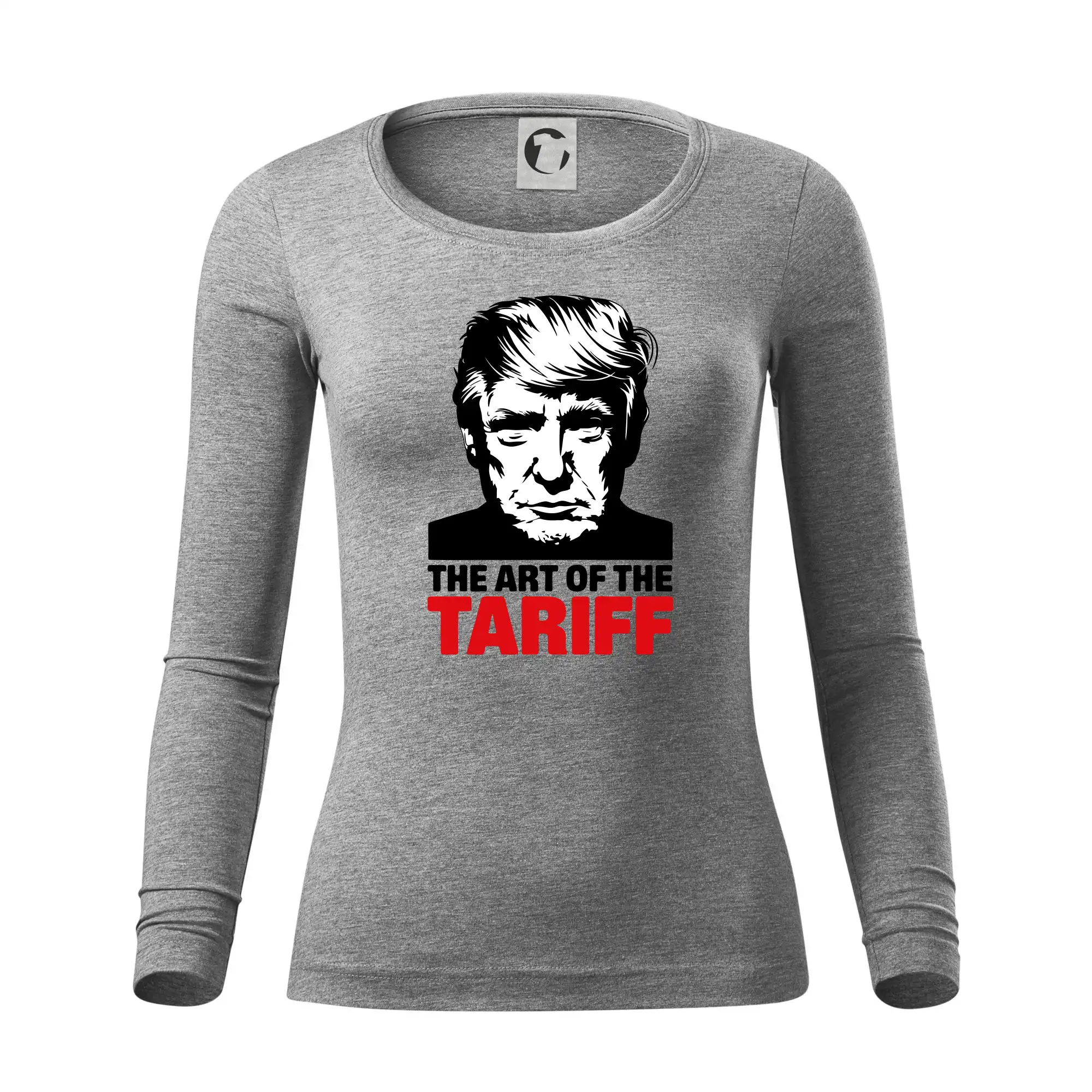 Politické tričká - Trump The art of the tariff - Dámske tričko FIT-T LS - zužené