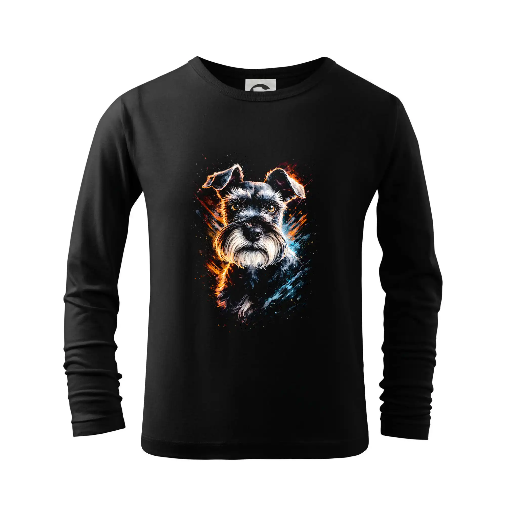 Ostatné psie plemená - Obrázok poltón bradáč malý hlava - Tričko detské Long Sleeve