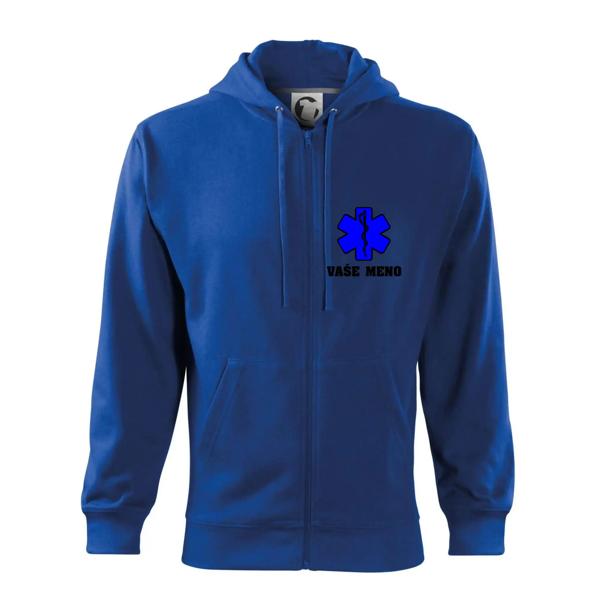 Originálne tričká pre hasičov - Rescue - Vaše meno - Mikina s kapucňou na zips trendy zipper