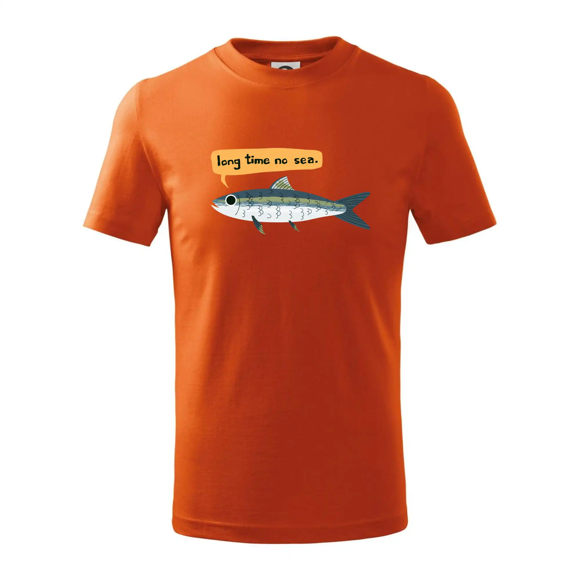 Tričká s potlačou ryby - Long time no sea - Tričko detské bavlnené