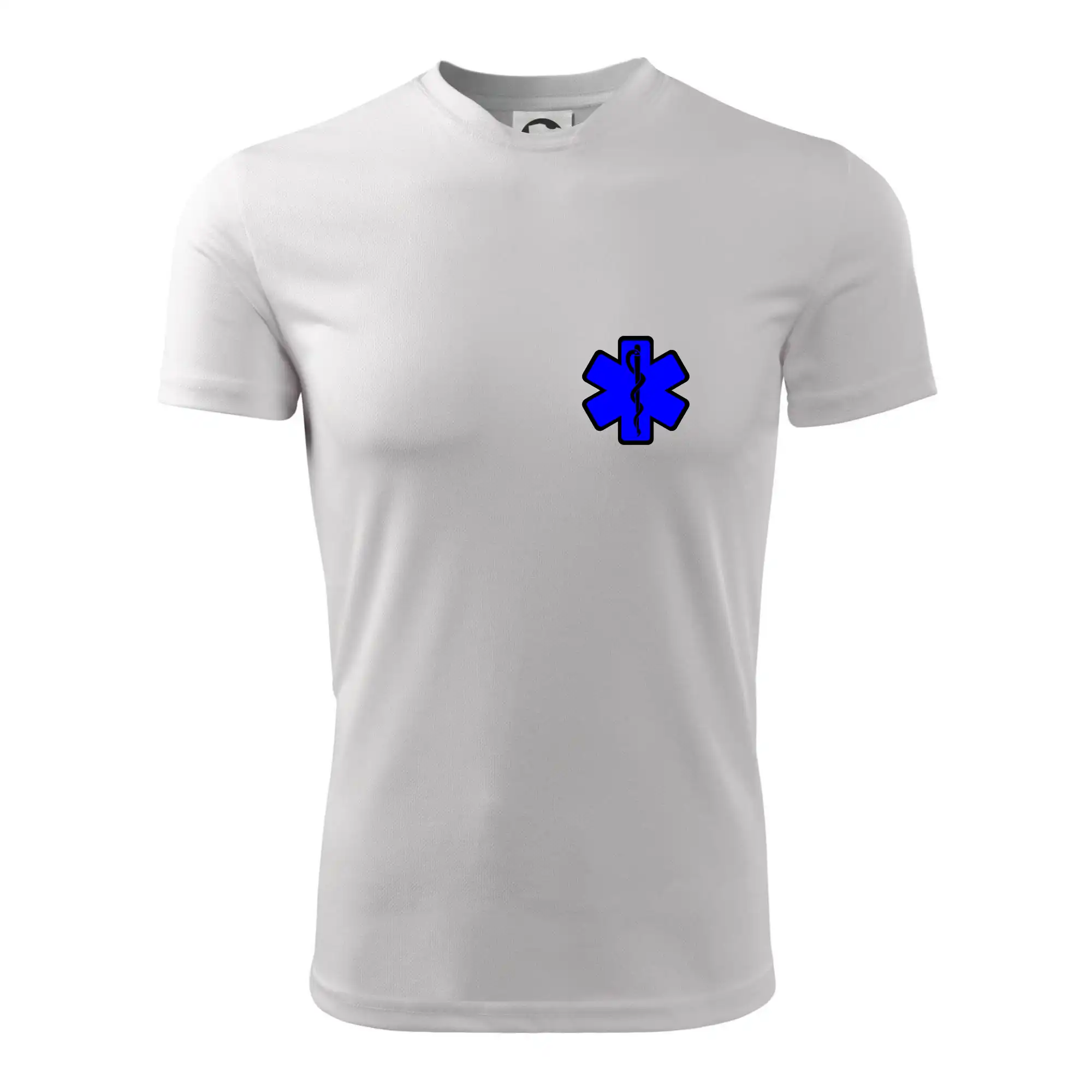 Tričká a mikiny pre záchranárov a lekárov - Kvalitné oblečenie pre zdravotníkov - Rescue - Hviezda na prsníku + nápis na chrbte - Detské tričko športové