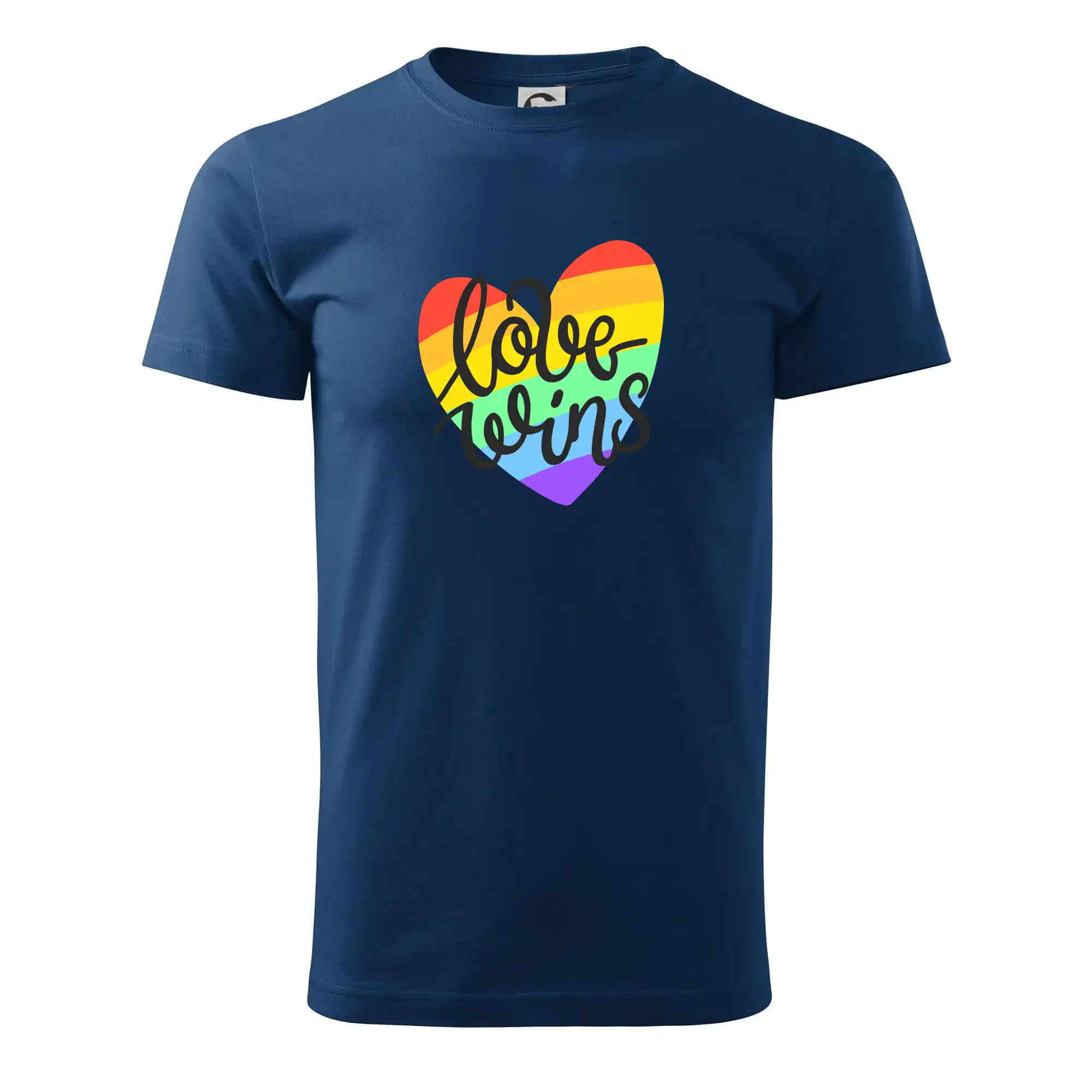 Tričká pre LGBT a Queer komunitu - Love wins srdce - Klasické pánske tričko vyššej gramáže