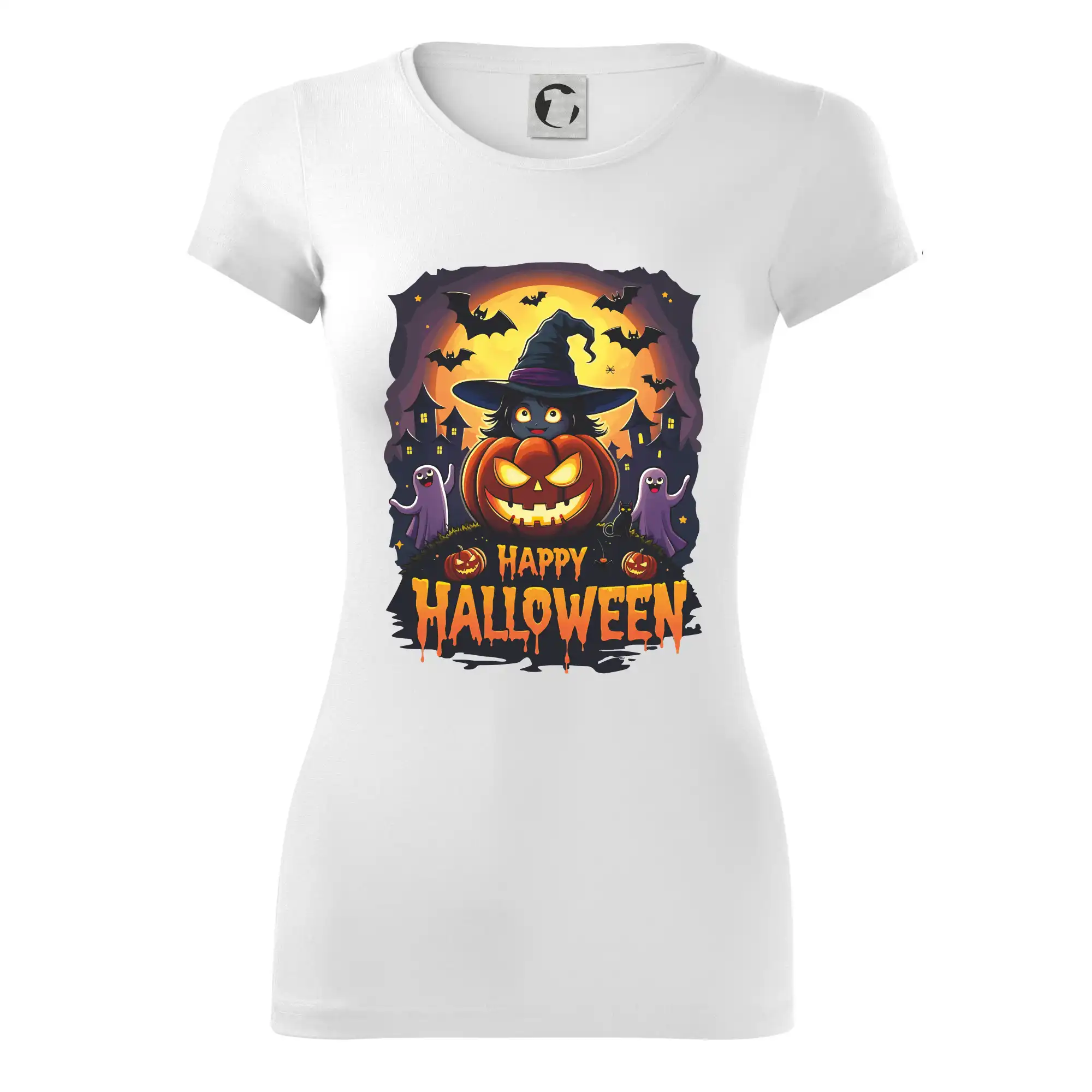 Grafické tričká - Happy Halloween - Dámske tričko Glance - Priliehavejší strih