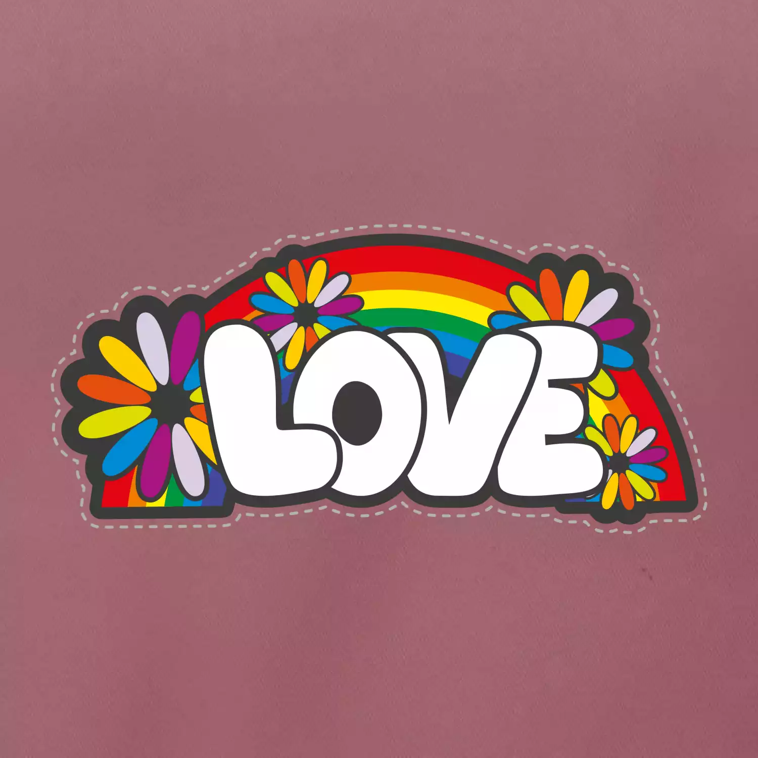Love s duhou v pozadí