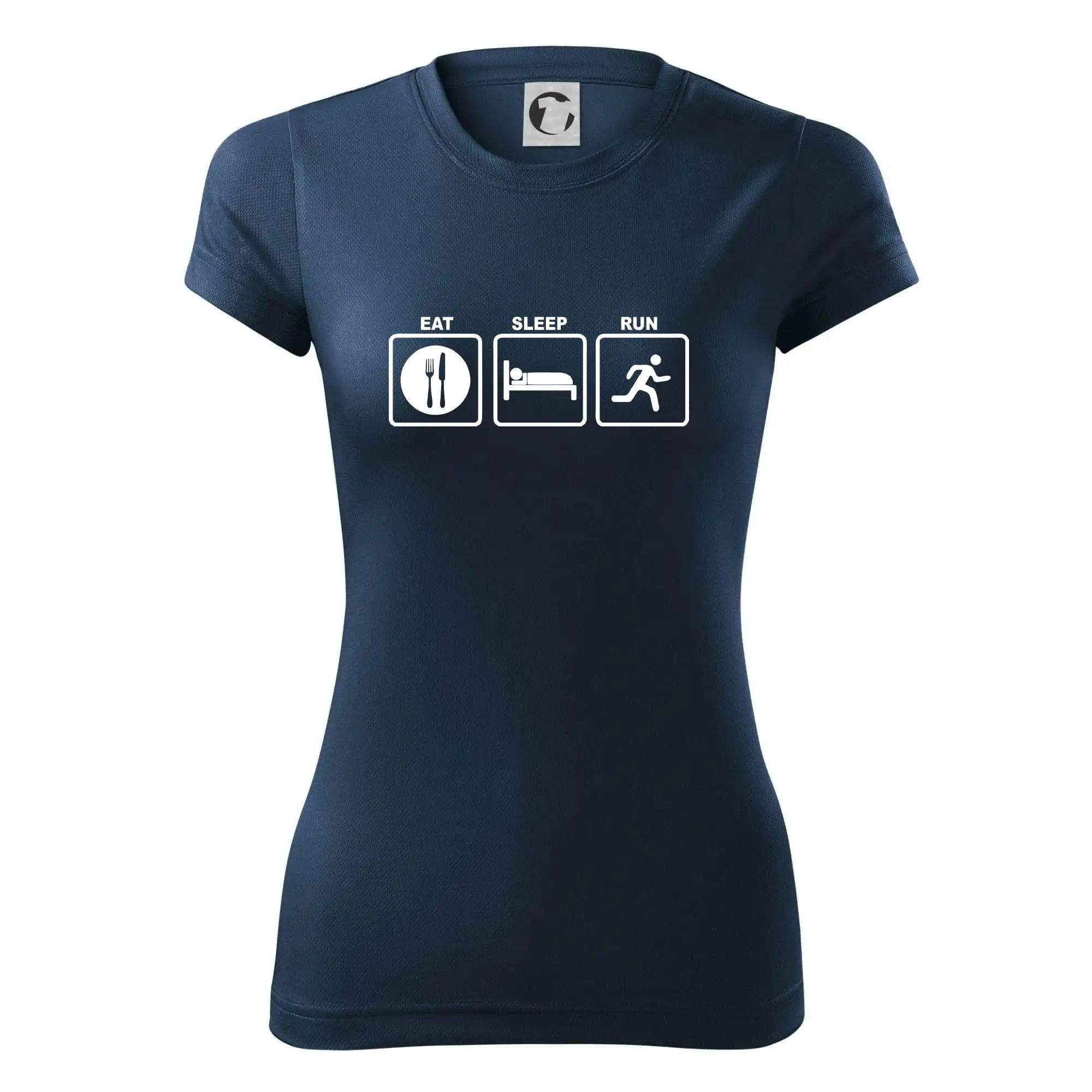 Eat sleep run čtverce