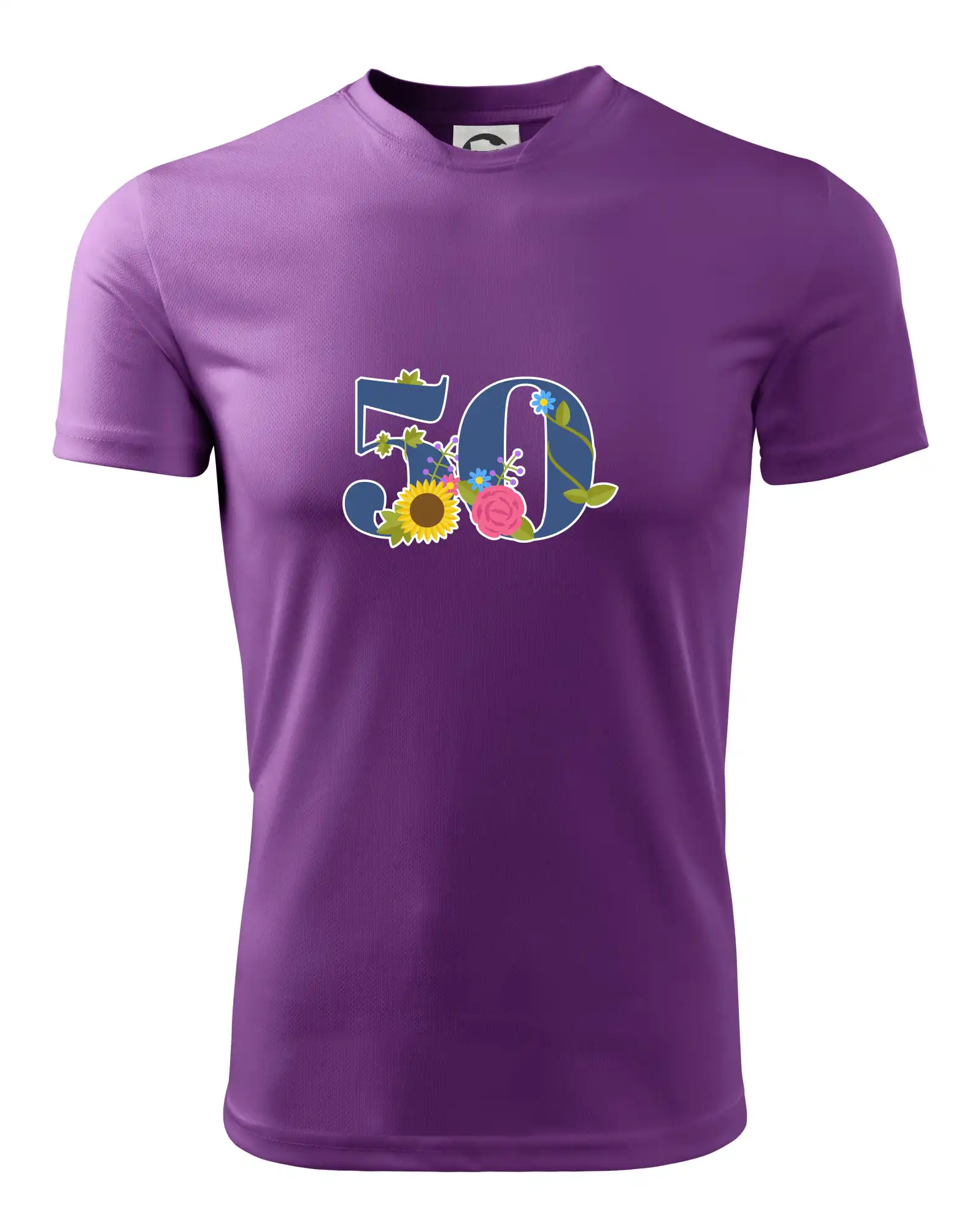 Květinové číslo kreslené - 50