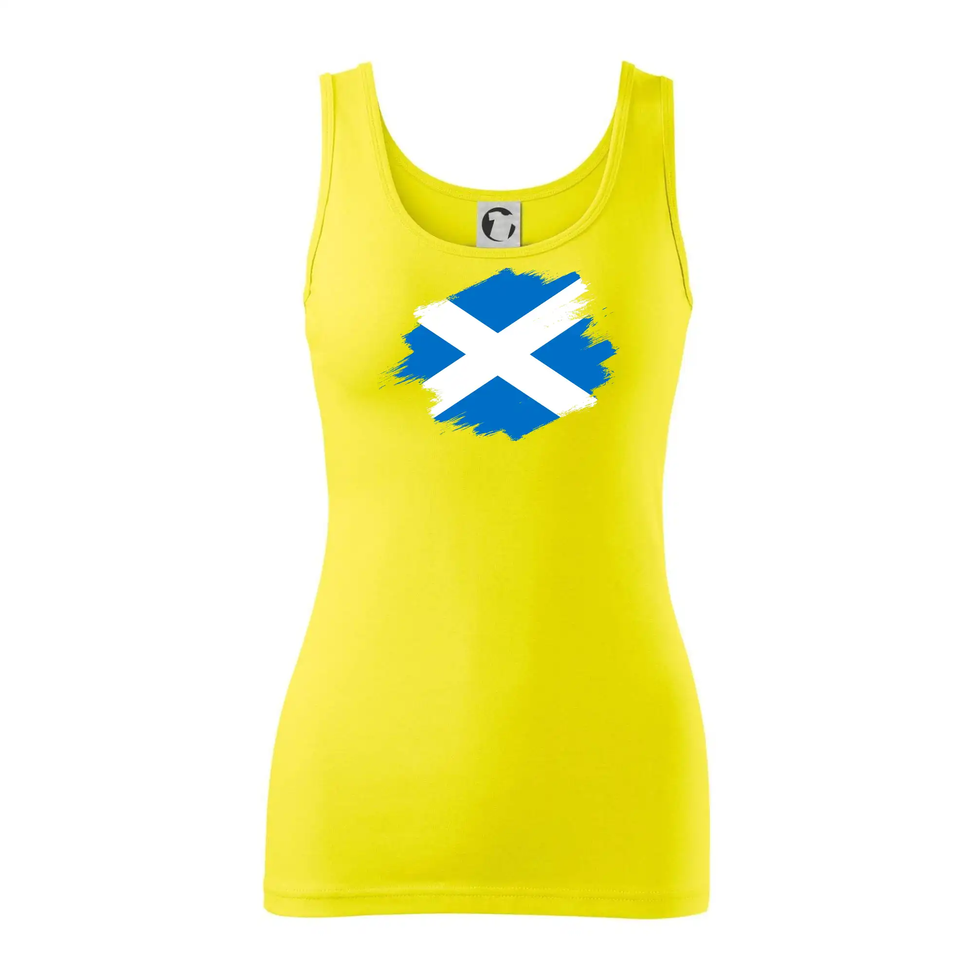 Skotská vlajka kreslená štetcem