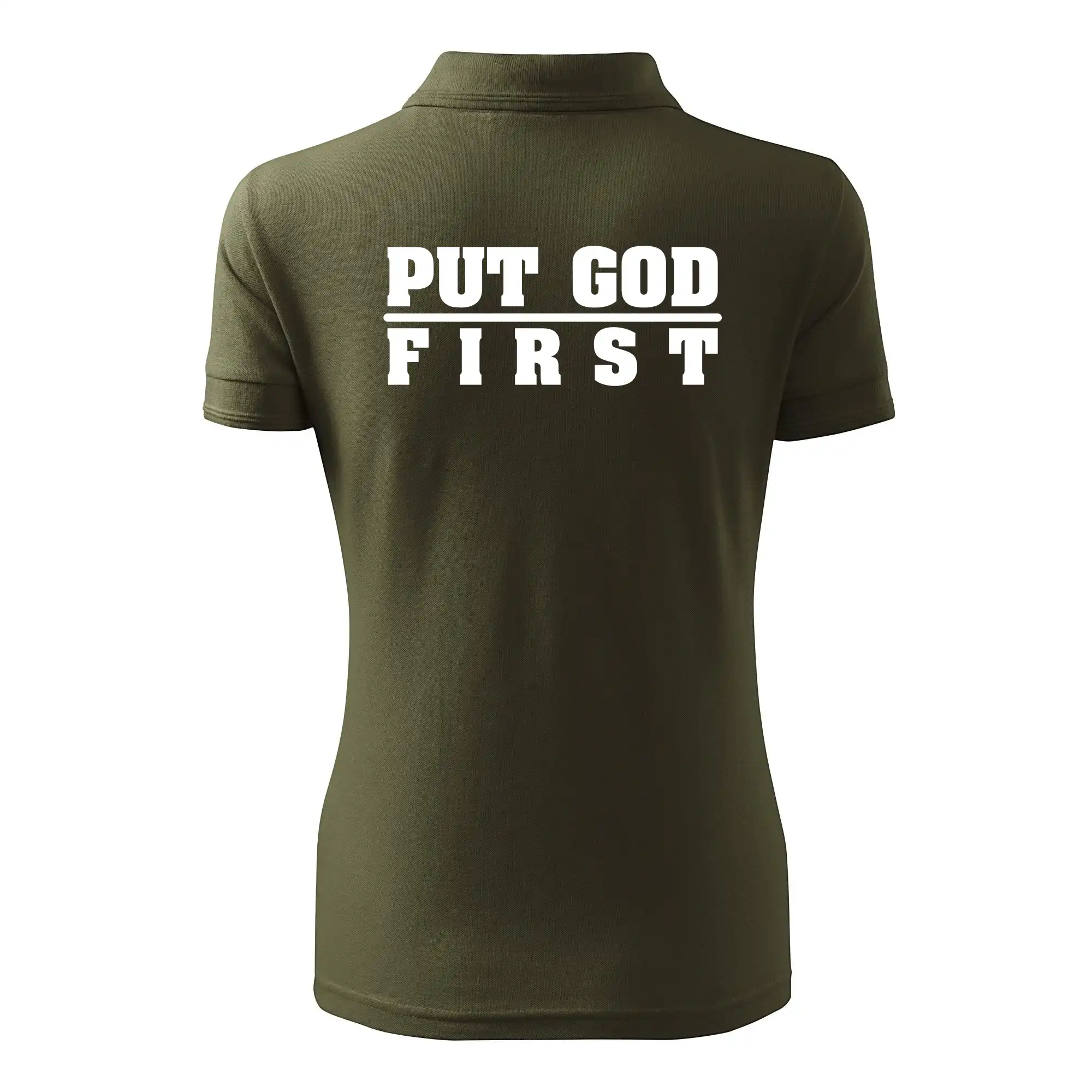 Put God first tlustý nápis