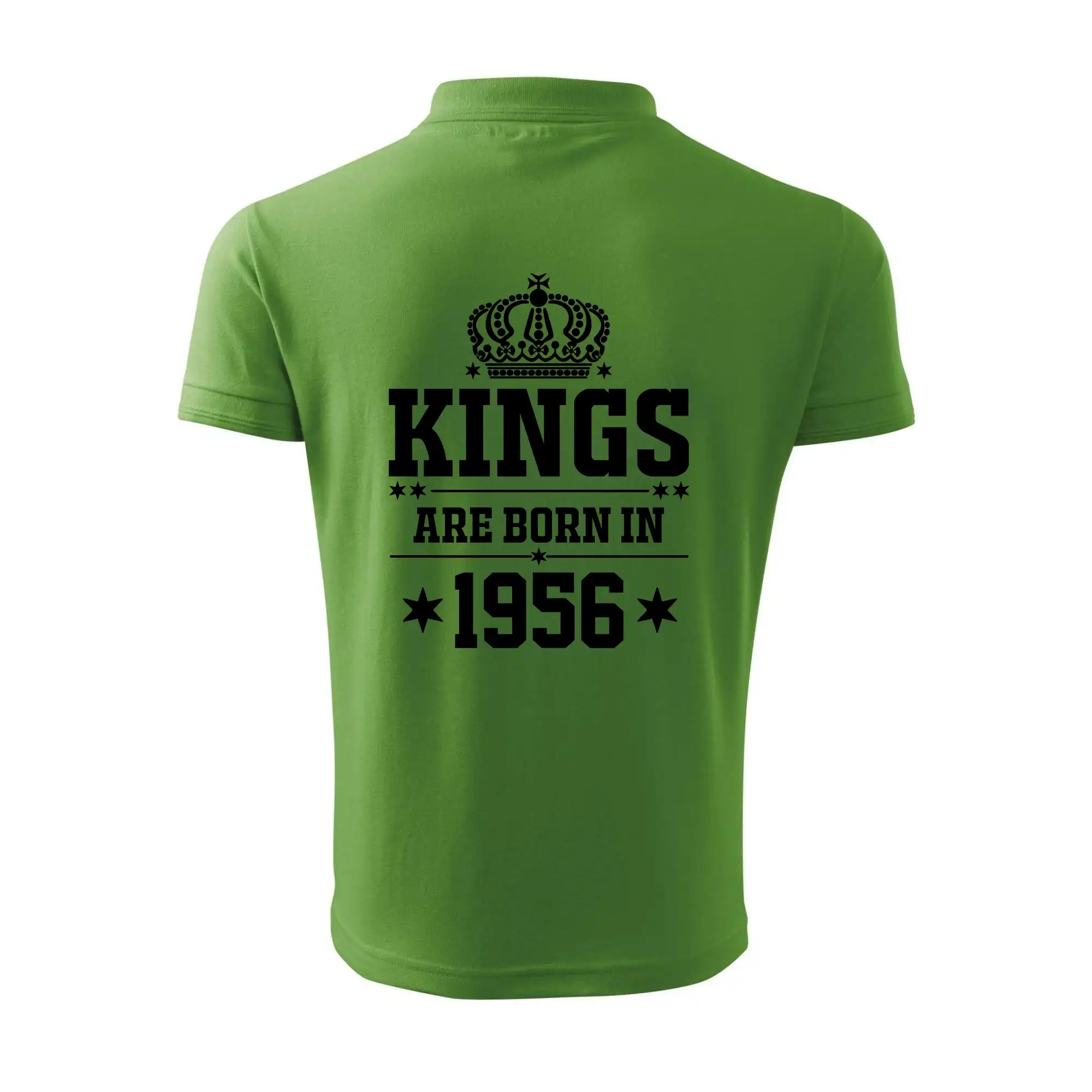 Tričká k narodeninám - Kings are born in 1956 - Polokošeľa pánska Pique Polo 203