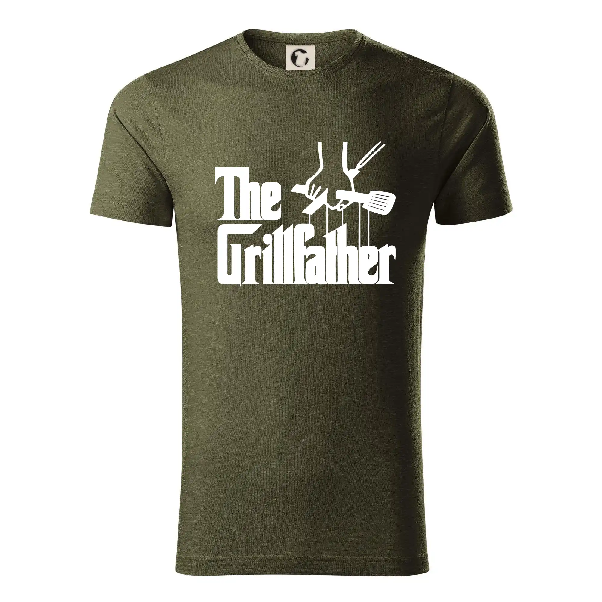 Tričká a zástery na grilovanie - The Grillfather - Tričko z organickej bavlny