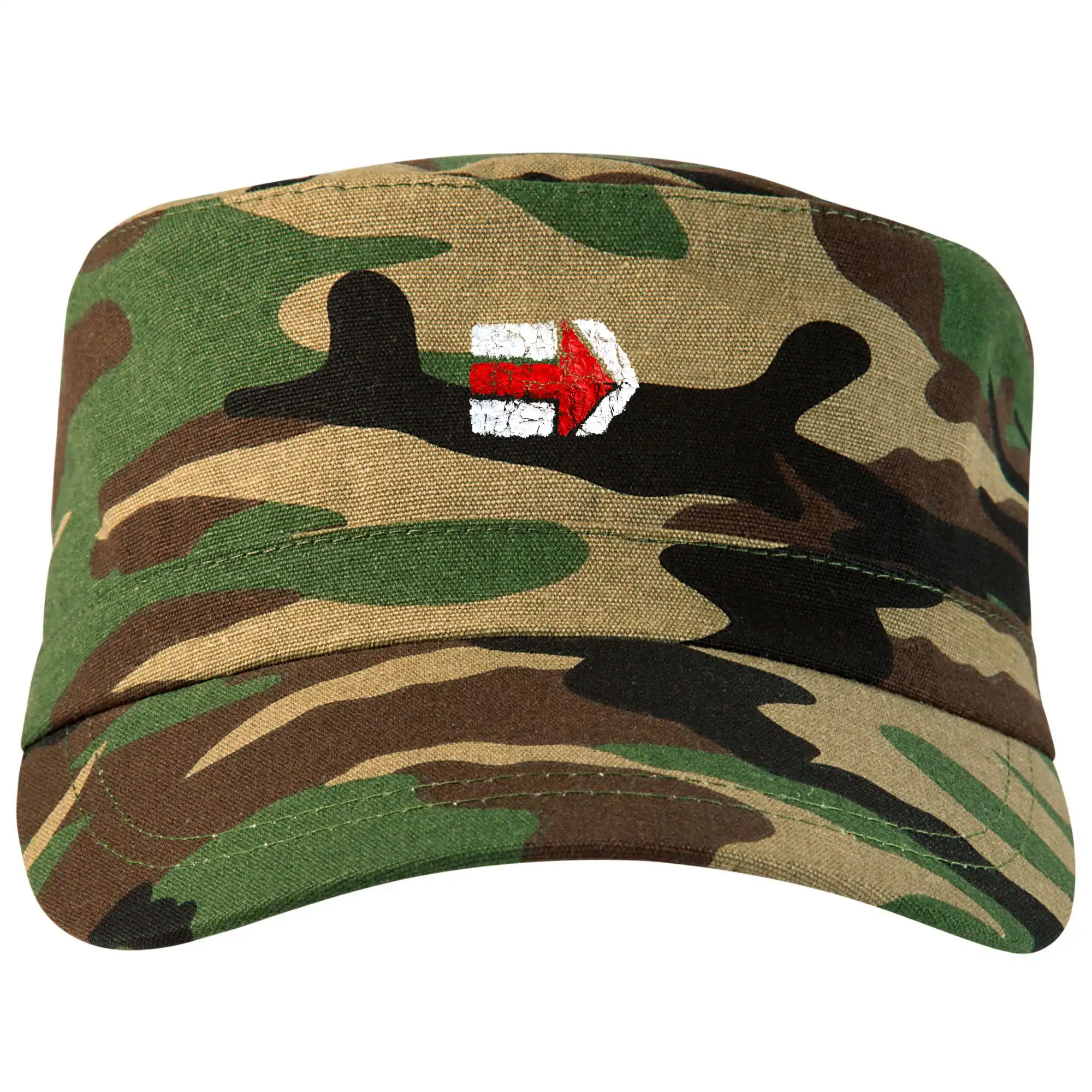 Trička na kempovanie - Párová turistická značka červená - Šiltovka CAMO