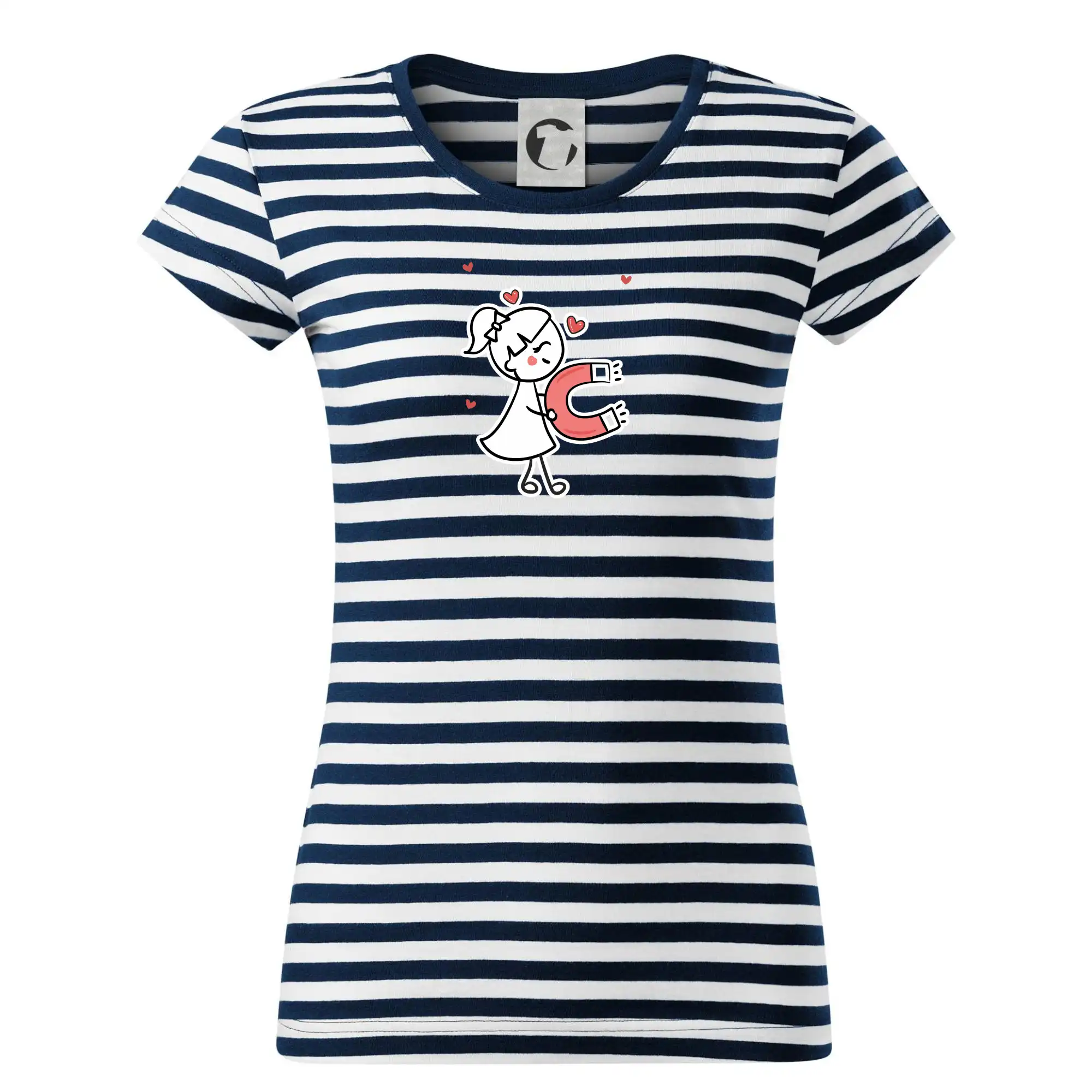 Tričká pre zamilovaných - Párový motív - panáčik a magnet - Tričko na vodu