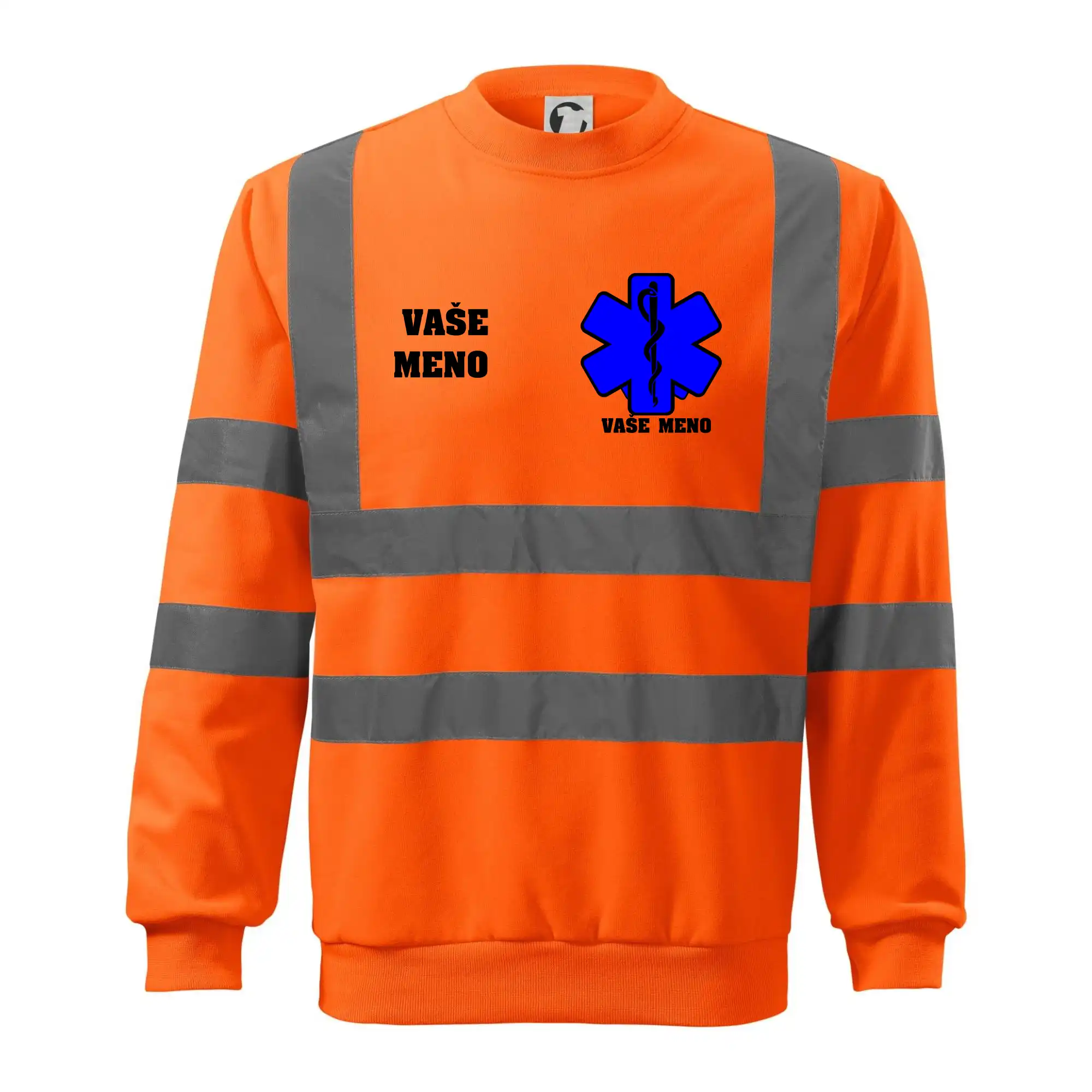 Originálne tričká pre hasičov - Rescue - Vaše meno - Reflexná mikina