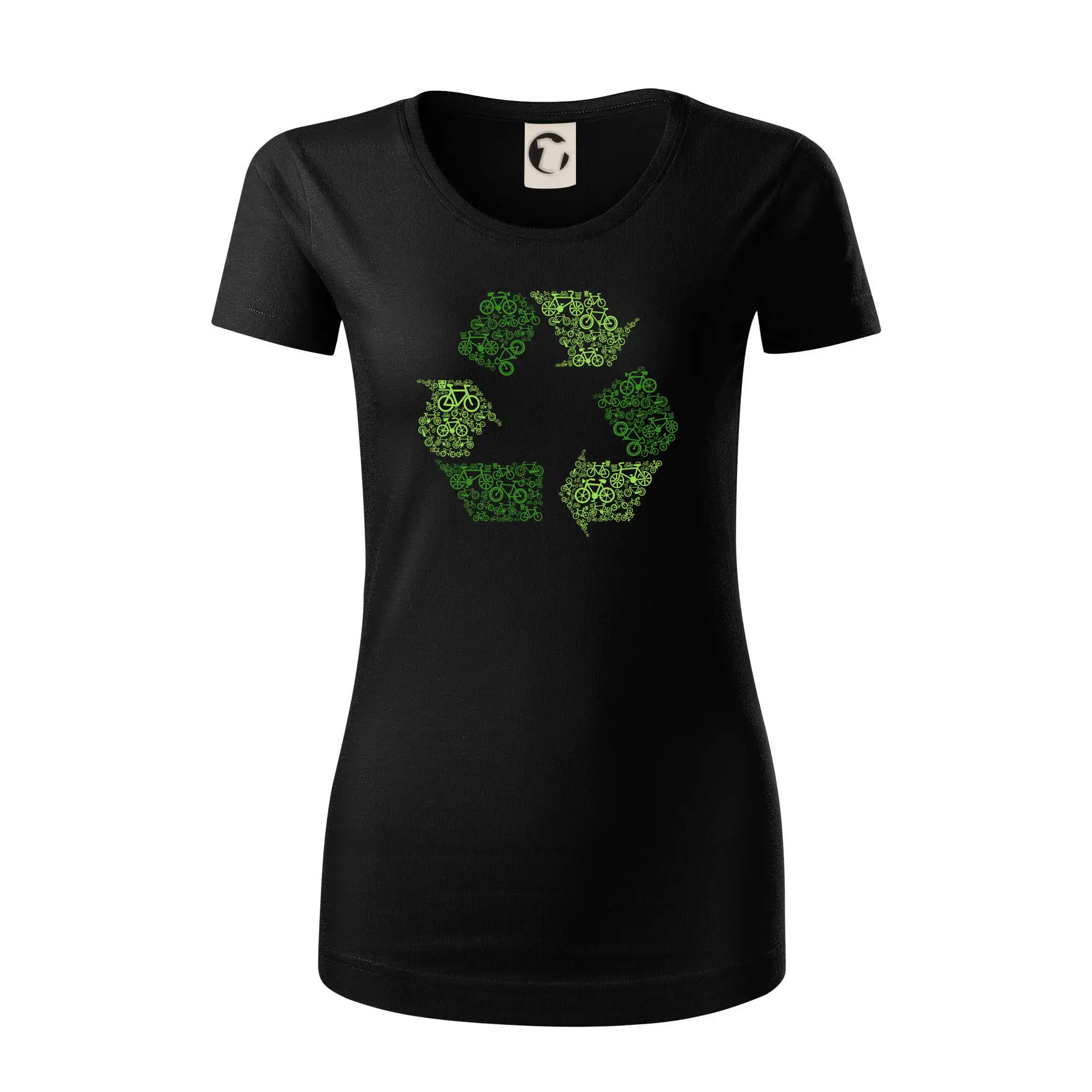 Životný štýl - Recycling symbol icons - Dámske tričko z organickej bavlny Origin (GOTS)